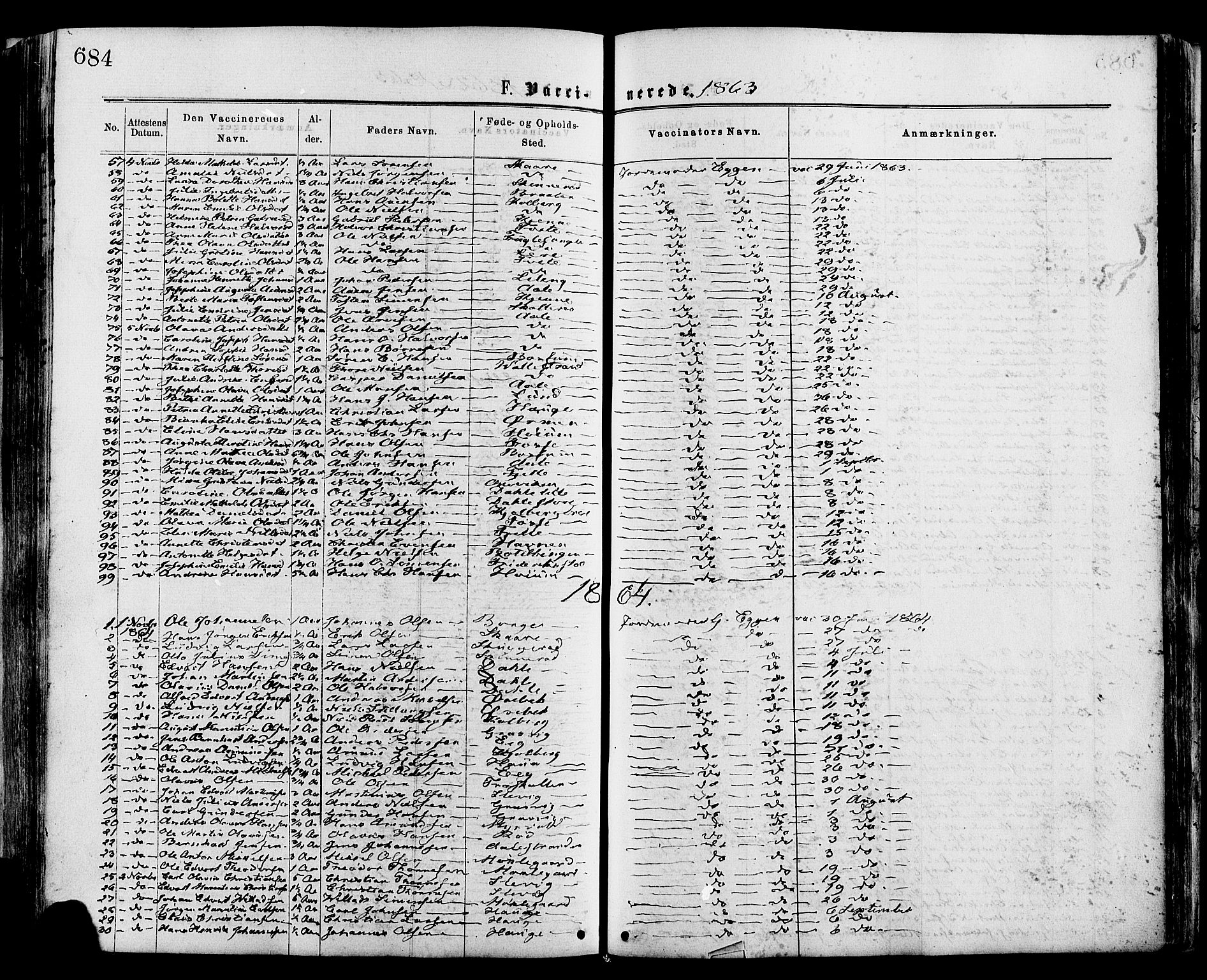 Onsøy prestekontor Kirkebøker, SAO/A-10914/F/Fa/L0004: Parish register (official) no. I 4, 1861-1877, p. 684