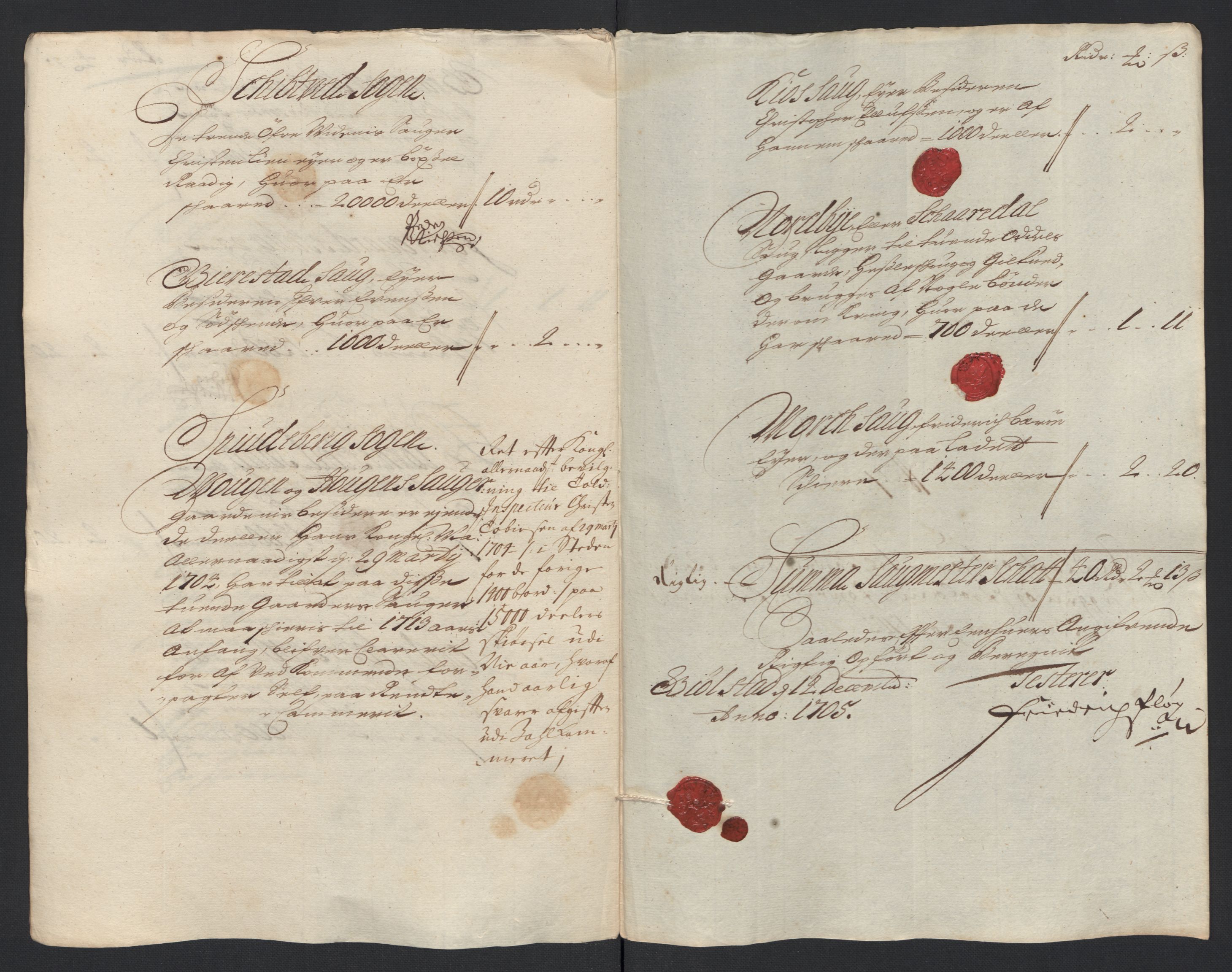 Rentekammeret inntil 1814, Reviderte regnskaper, Fogderegnskap, AV/RA-EA-4092/R07/L0297: Fogderegnskap Rakkestad, Heggen og Frøland, 1705, p. 190