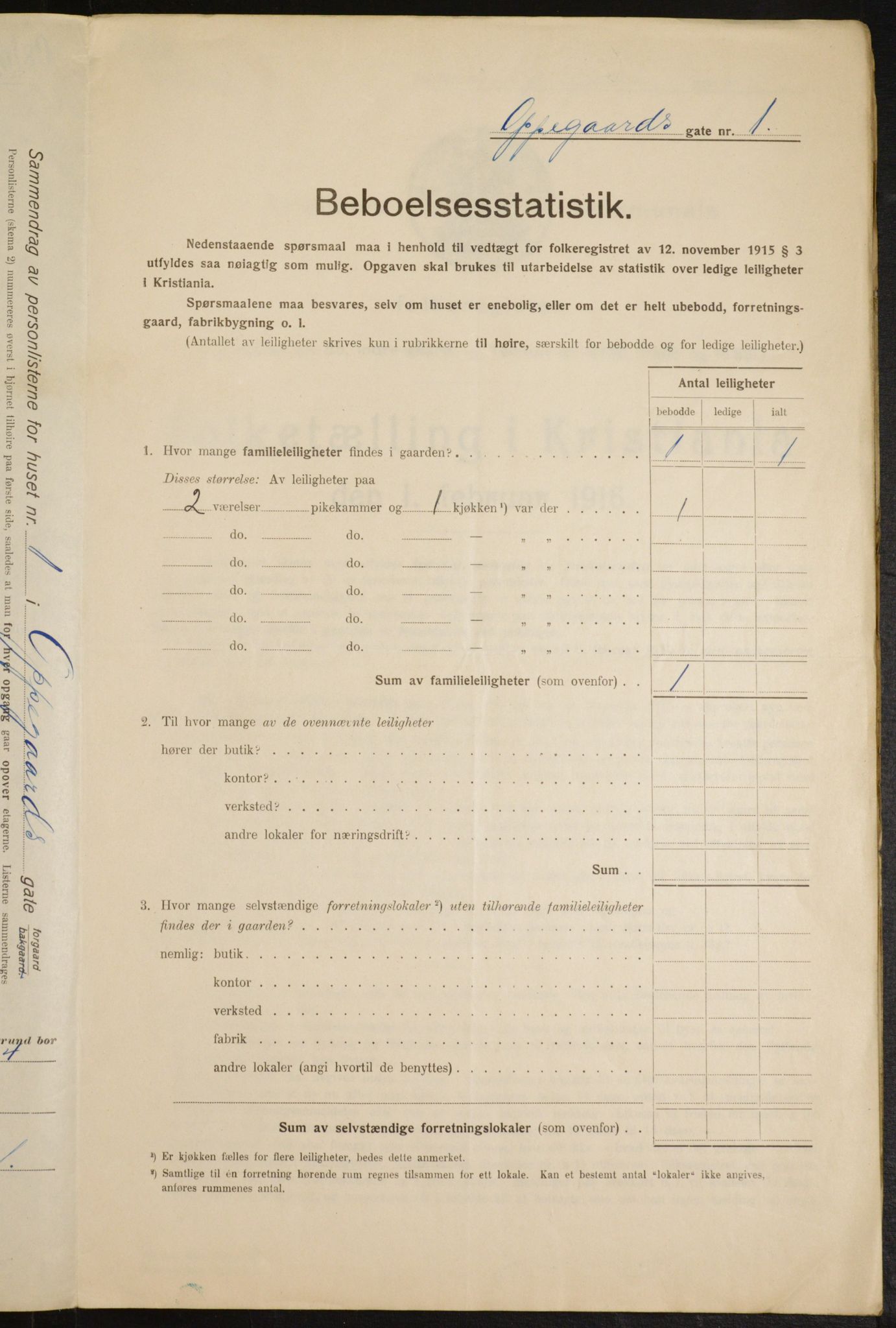 OBA, Municipal Census 1916 for Kristiania, 1916, p. 77620