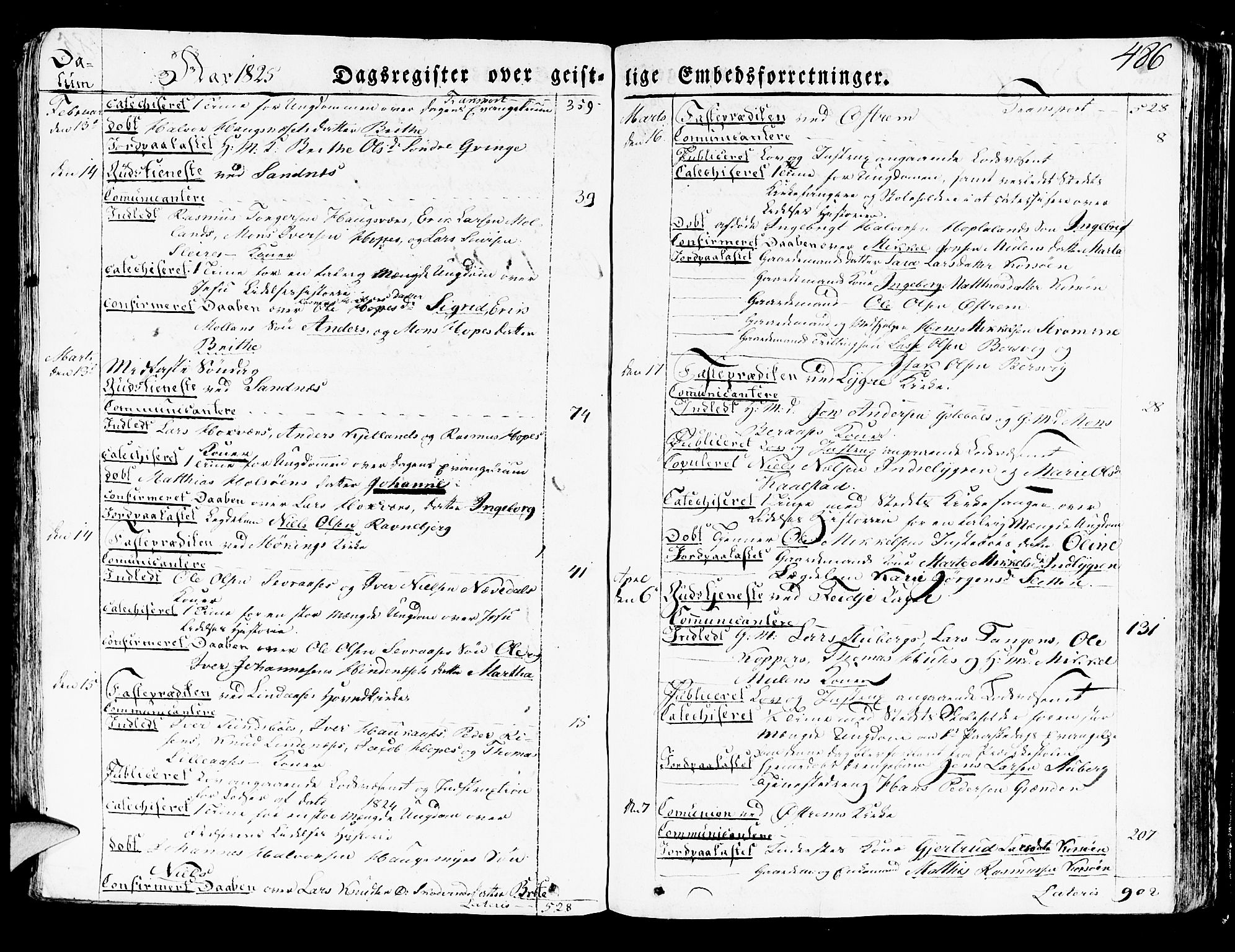 Lindås Sokneprestembete, AV/SAB-A-76701/H/Haa/Haaa/L0008: Parish register (official) no. A 8, 1823-1836, p. 486