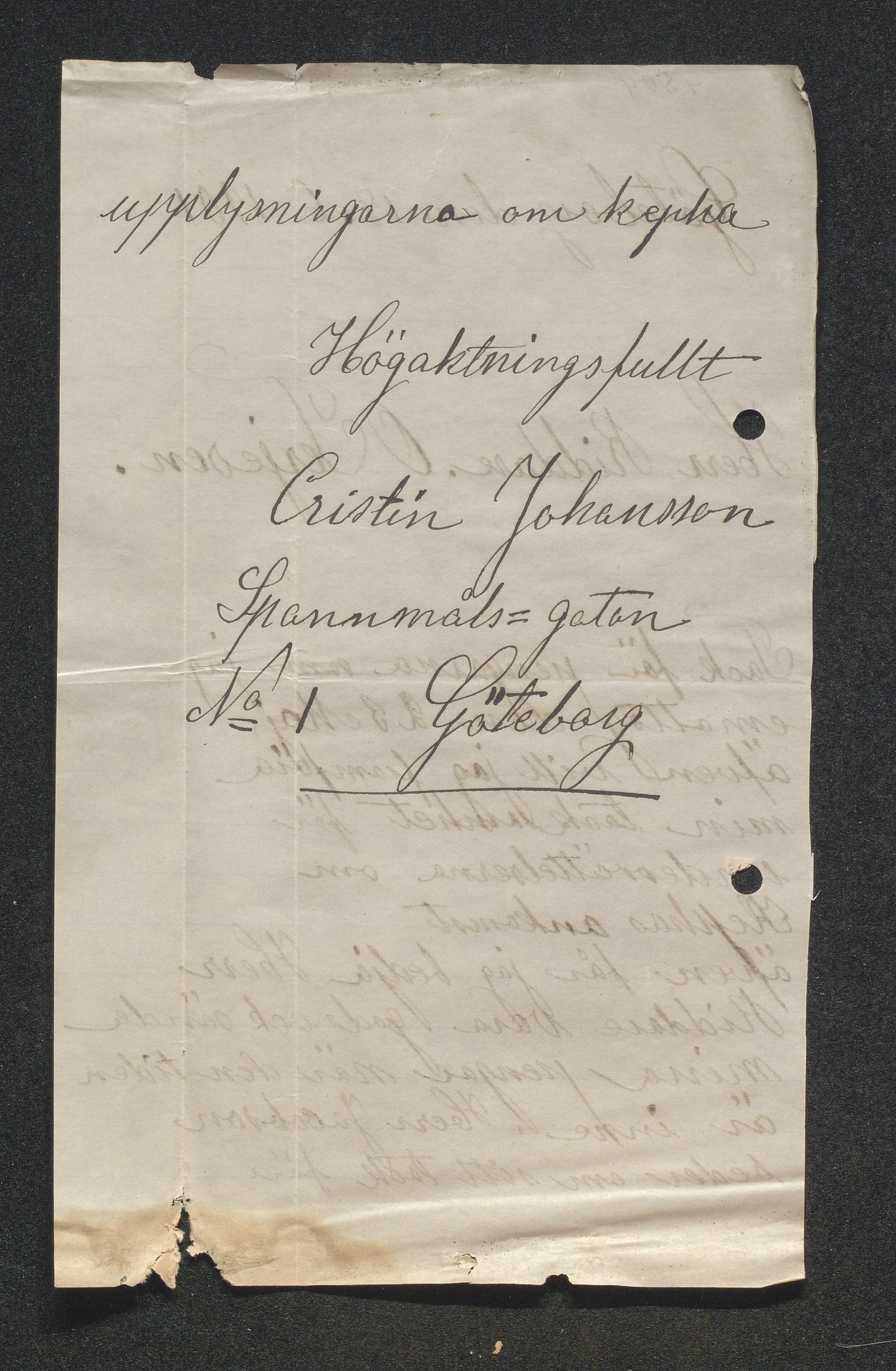 O. Terjesens rederi, AAKS/PA-2525/E/E01/L0009: Korrespondanse, 1901
