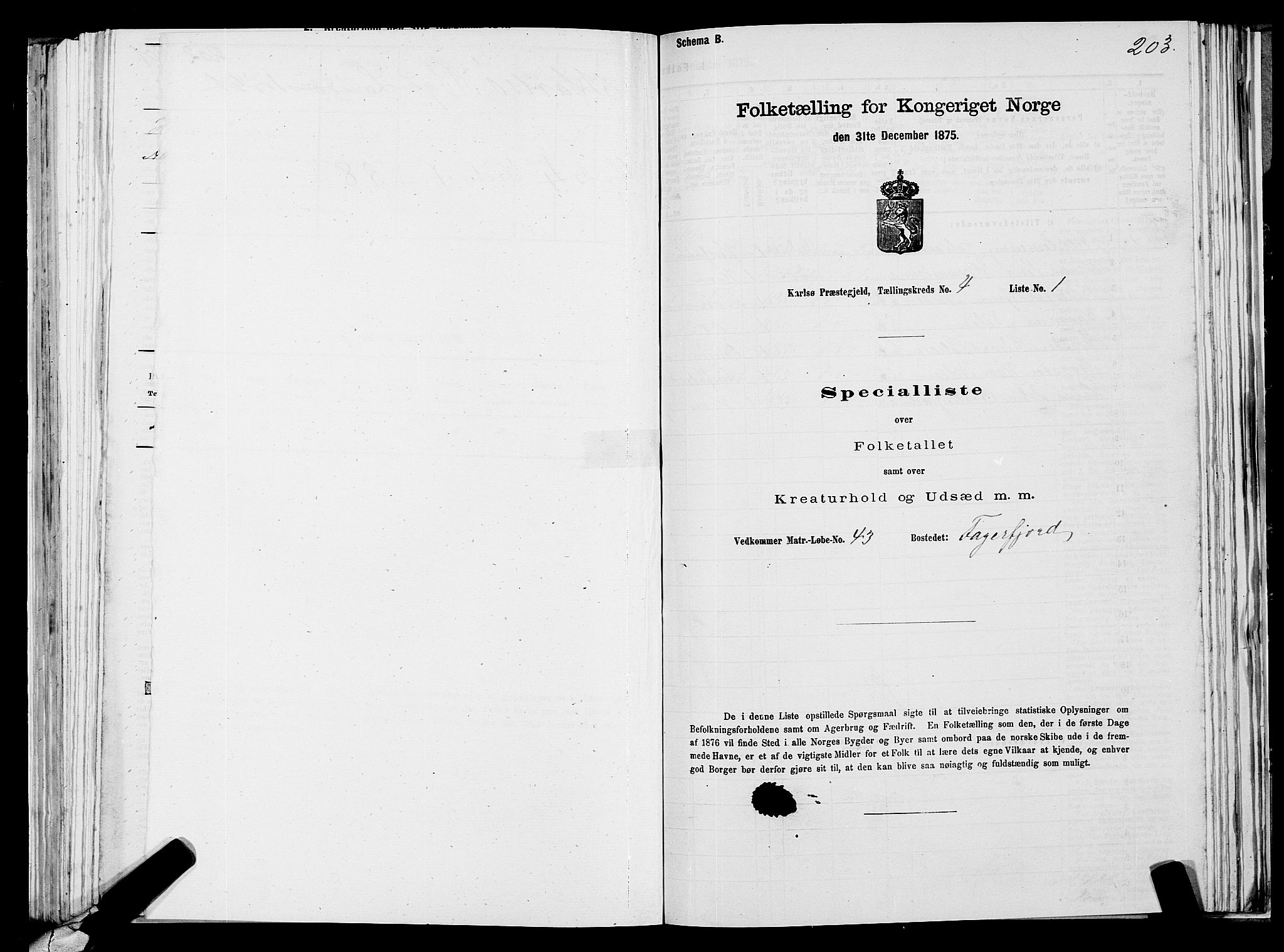 SATØ, 1875 census for 1936P Karlsøy, 1875, p. 2203