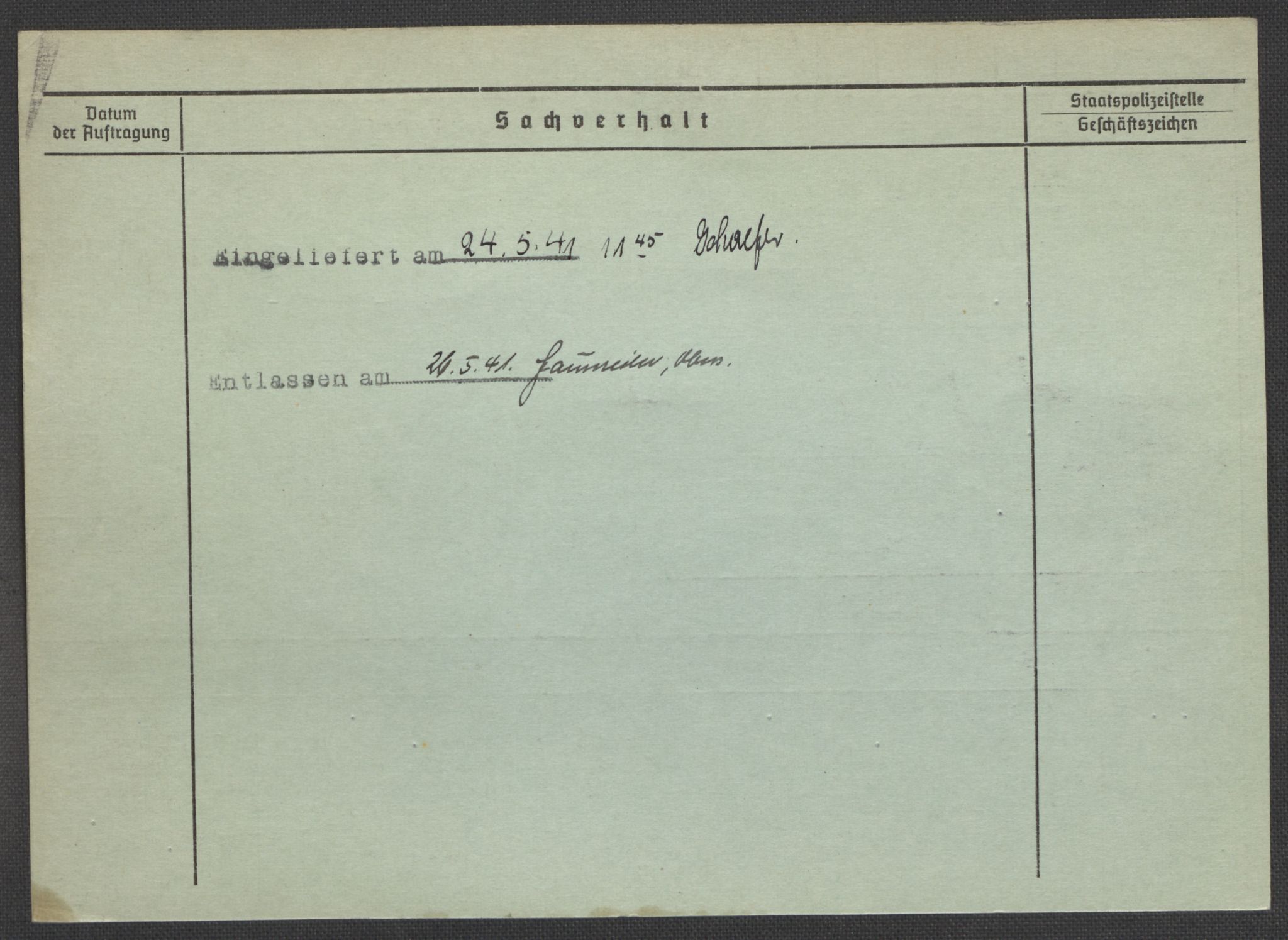 Befehlshaber der Sicherheitspolizei und des SD, AV/RA-RAFA-5969/E/Ea/Eaa/L0002: Register over norske fanger i Møllergata 19: Bj-Eng, 1940-1945, p. 1336