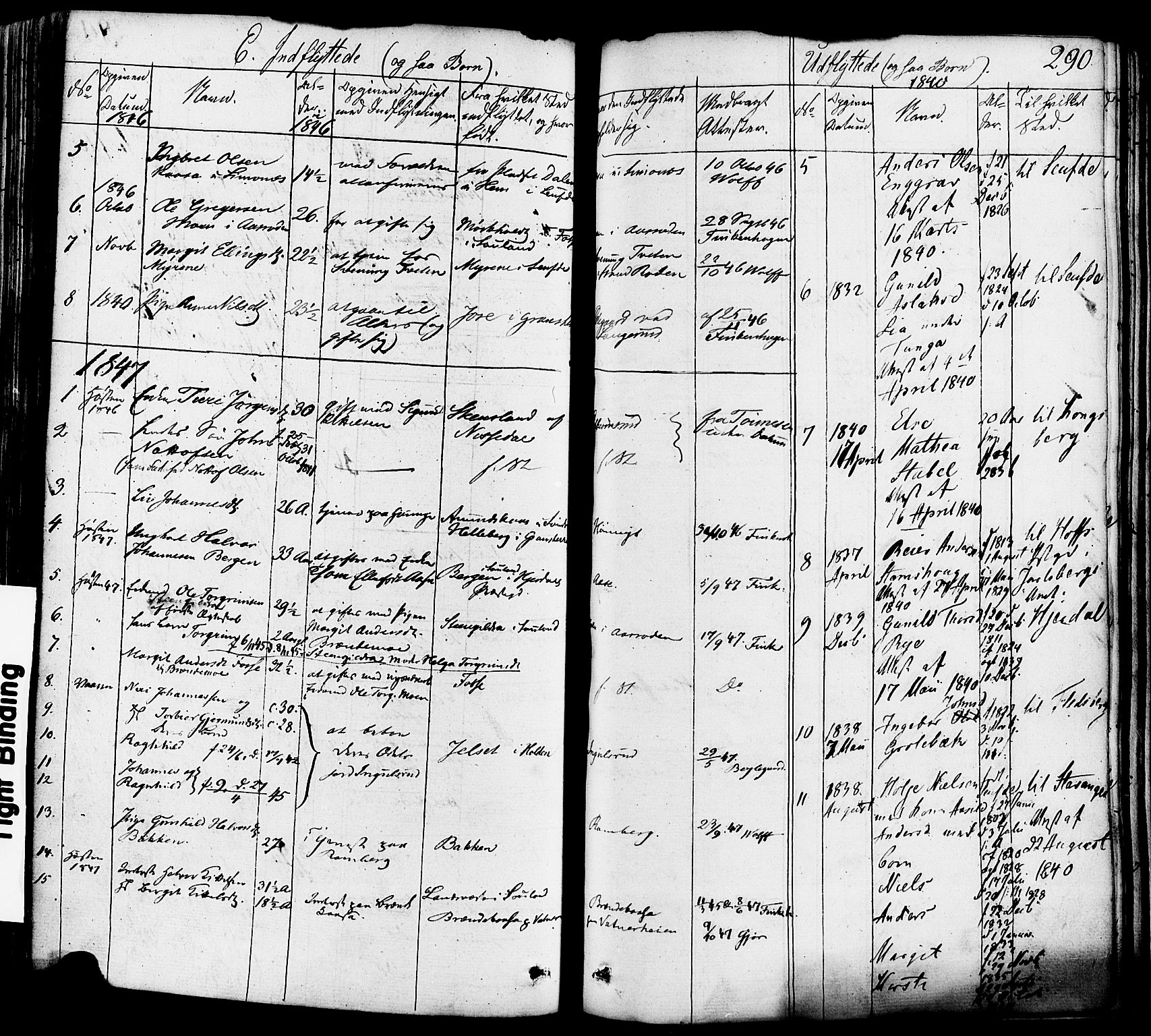 Heddal kirkebøker, AV/SAKO-A-268/F/Fa/L0006: Parish register (official) no. I 6, 1837-1854, p. 290