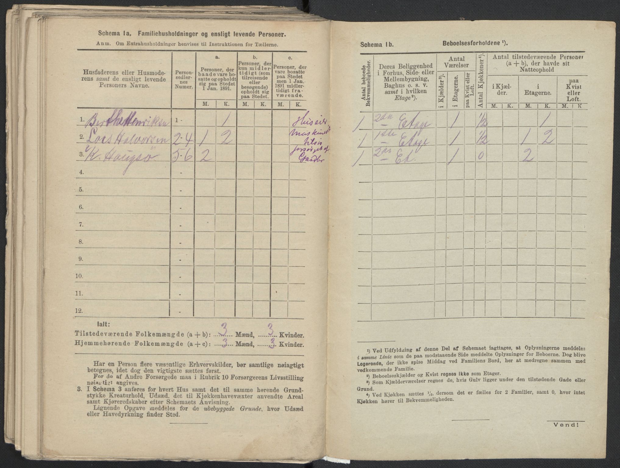 RA, 1891 Census for 1301 Bergen, 1891, p. 5169