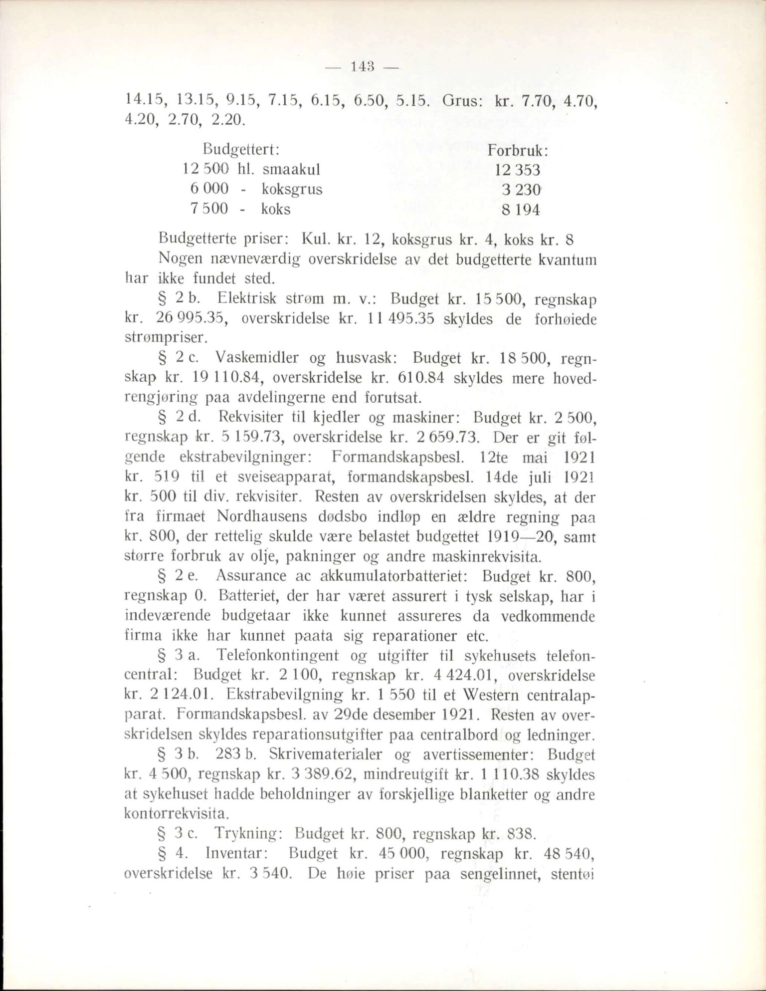 Haukeland Sykehus, Direktøren, BBA/A-2050.04/Æa/L0002: Årsberetninger 1914-1921, 1914-1921, p. 128