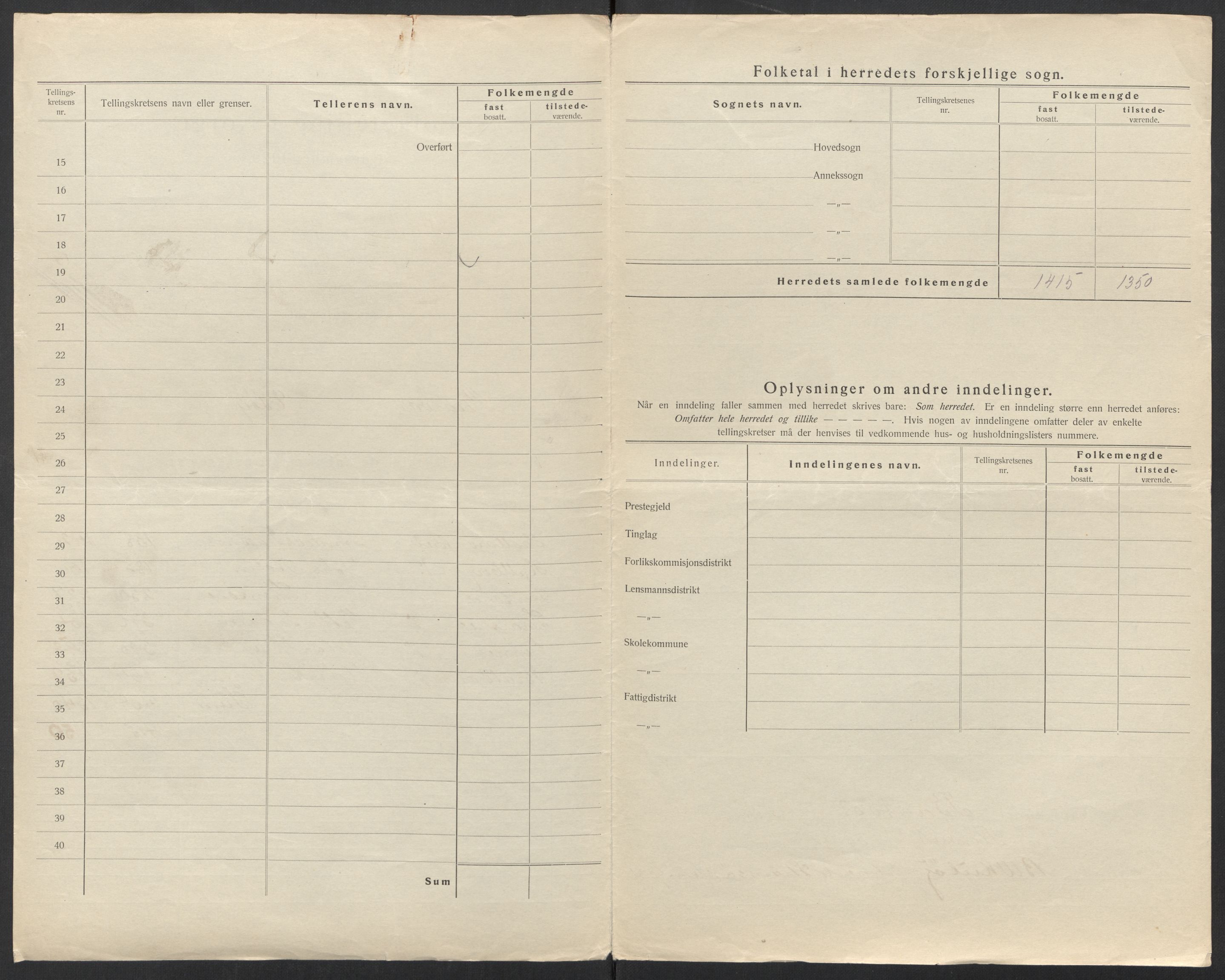 SAT, 1920 census for Brattvær, 1920, p. 6