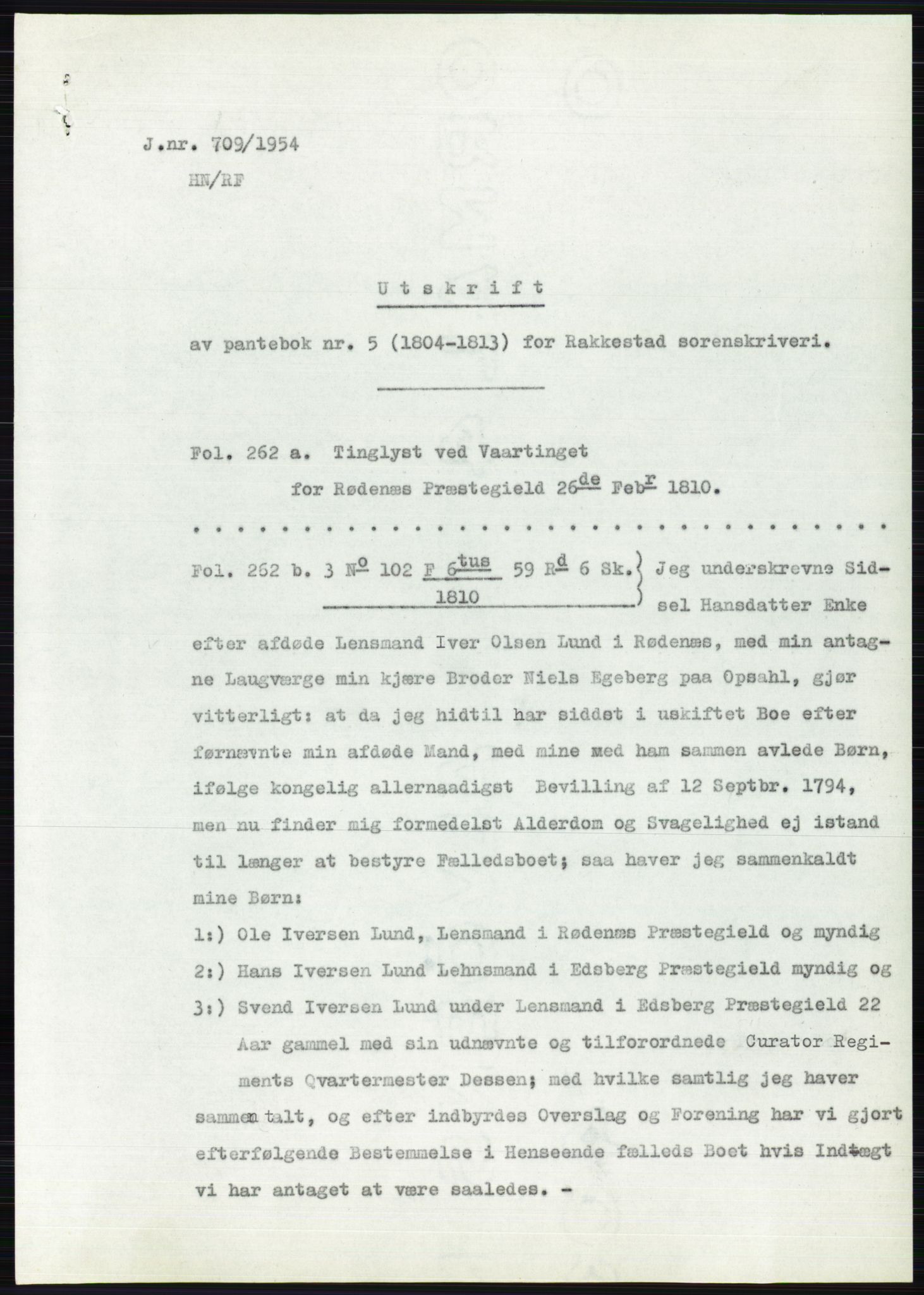 Statsarkivet i Oslo, SAO/A-10621/Z/Zd/L0001: Avskrifter, j.nr 34/1953 og 385-1291/1954, 1953-1954, p. 175