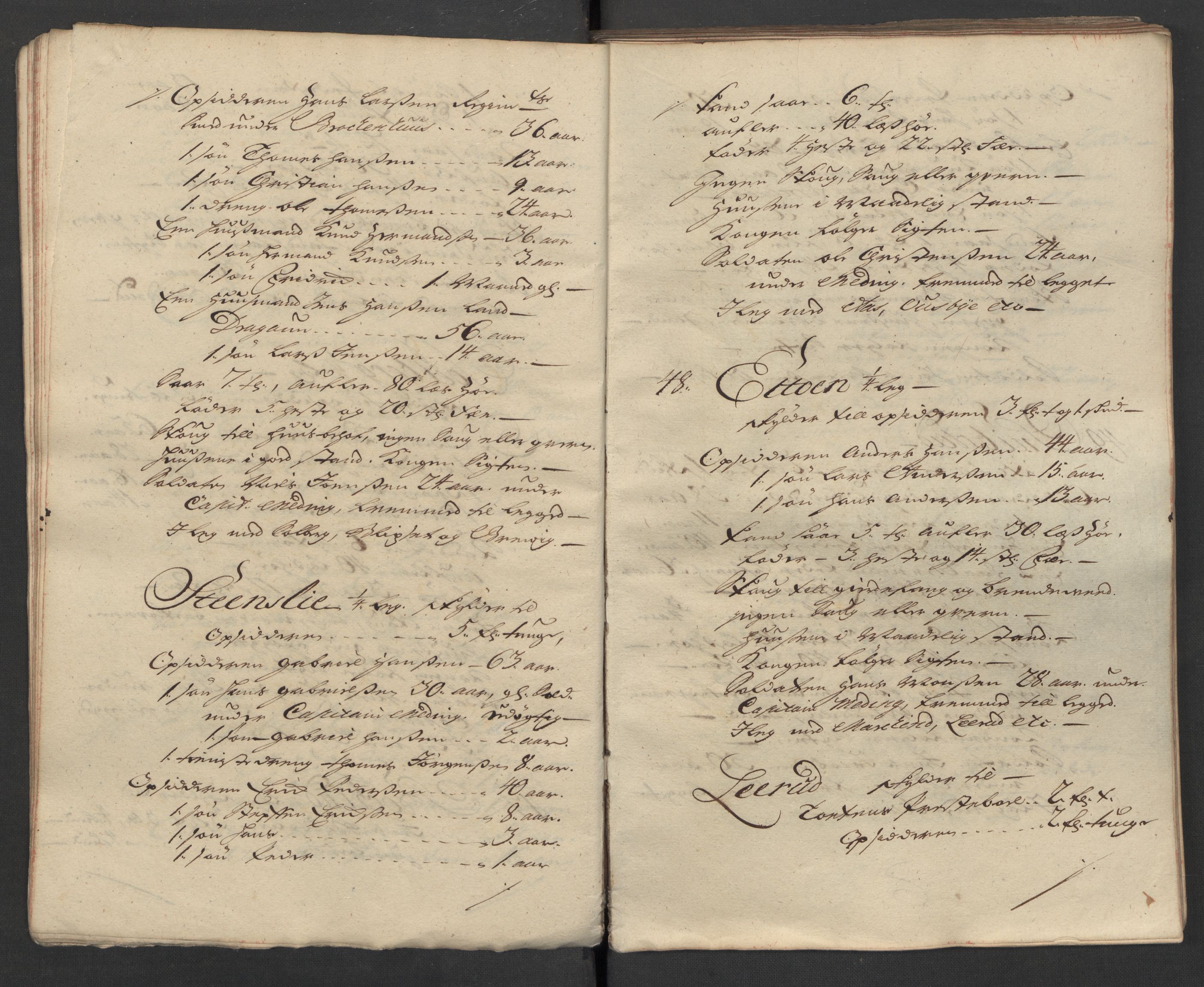 1. Sønnafjelske (Akershusiske) dragonregiment, AV/RA-EA-1760/F/L0032: Legdsruller for Totenske, Hedemarkske, Larvikske og Jarlsbergske kompanier, 1717, p. 26