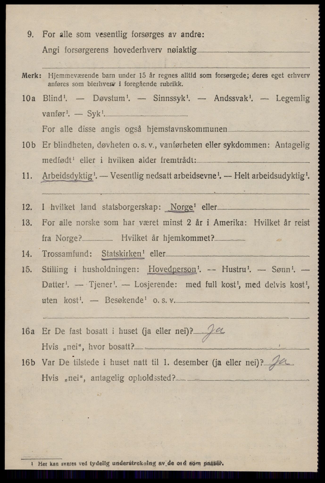 SAT, 1920 census for Aukra, 1920, p. 2692