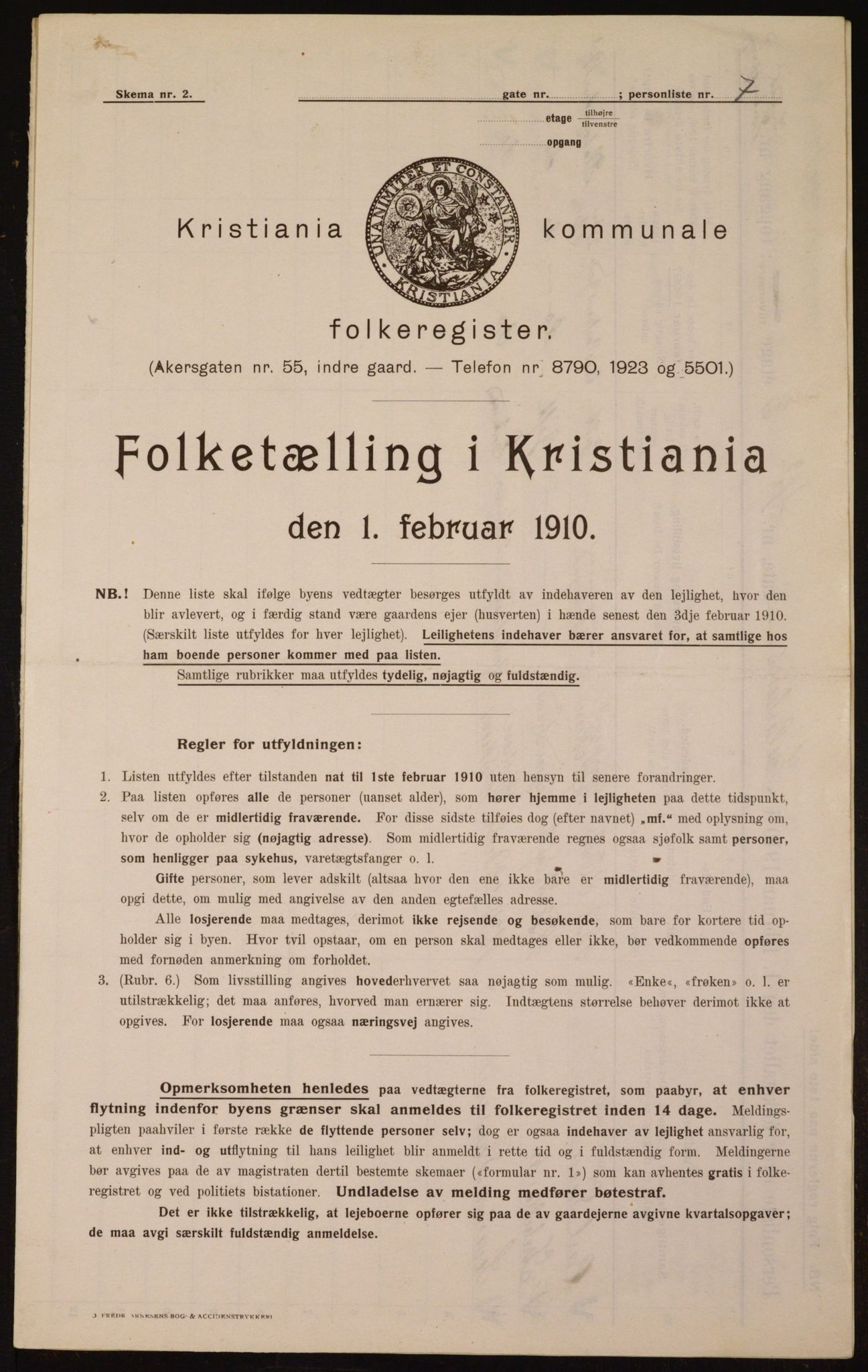 OBA, Municipal Census 1910 for Kristiania, 1910, p. 45683