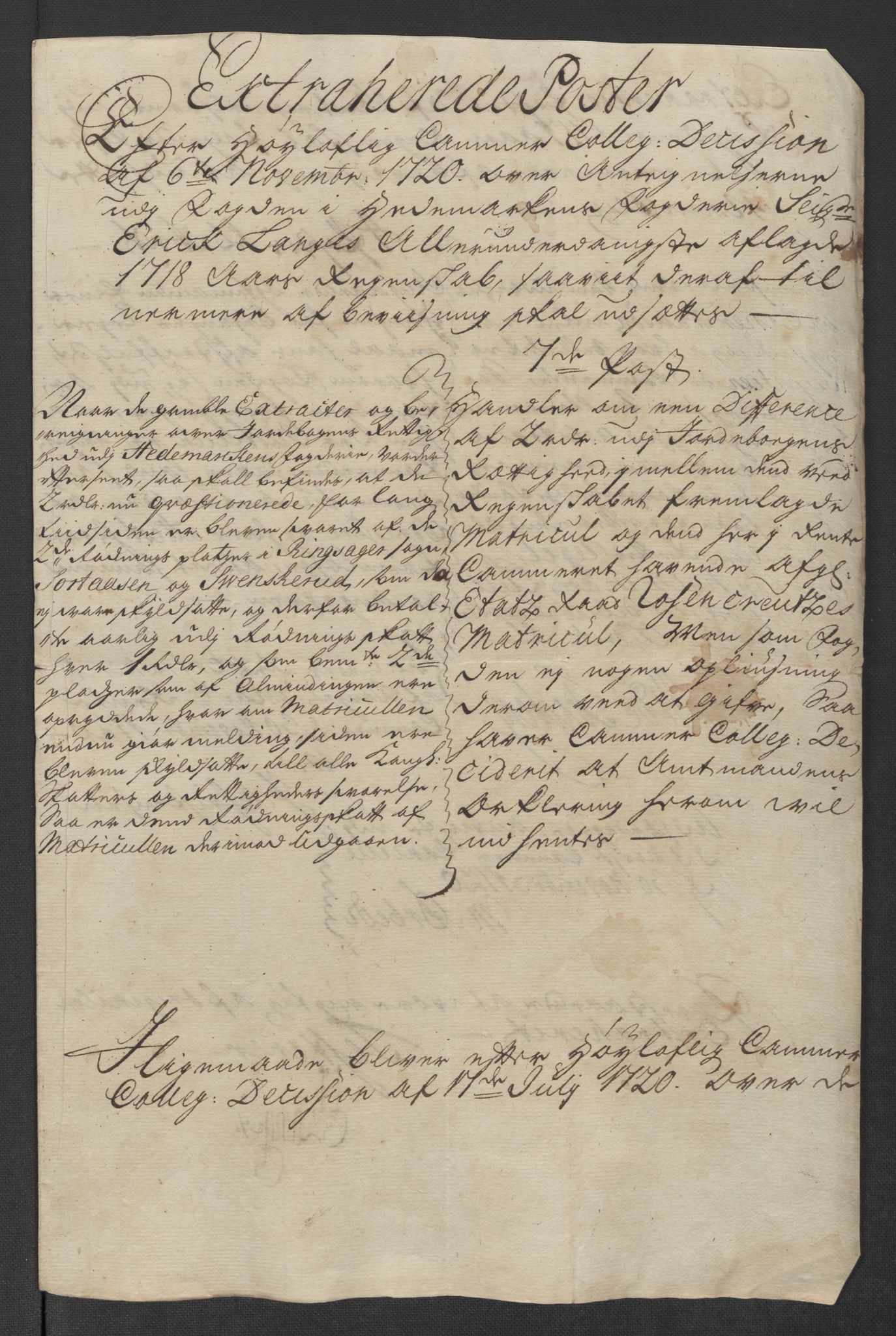 Rentekammeret inntil 1814, Reviderte regnskaper, Fogderegnskap, AV/RA-EA-4092/R16/L1057: Fogderegnskap Hedmark, 1718, p. 575