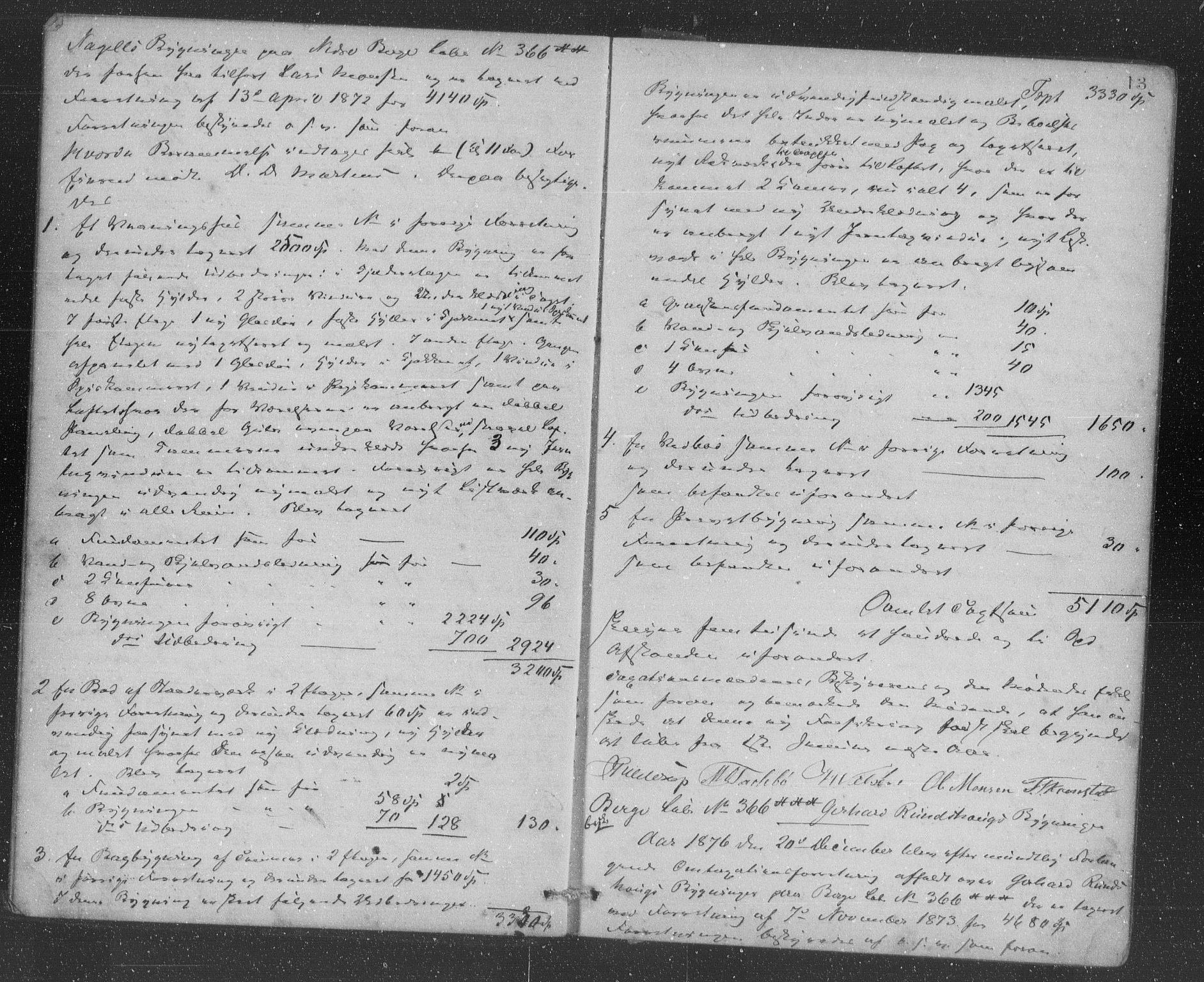 Lensmannen i Årstad, AV/SAB-A-36201/0012/L0006: Branntakstprotokoll, 1876-1882, p. 13