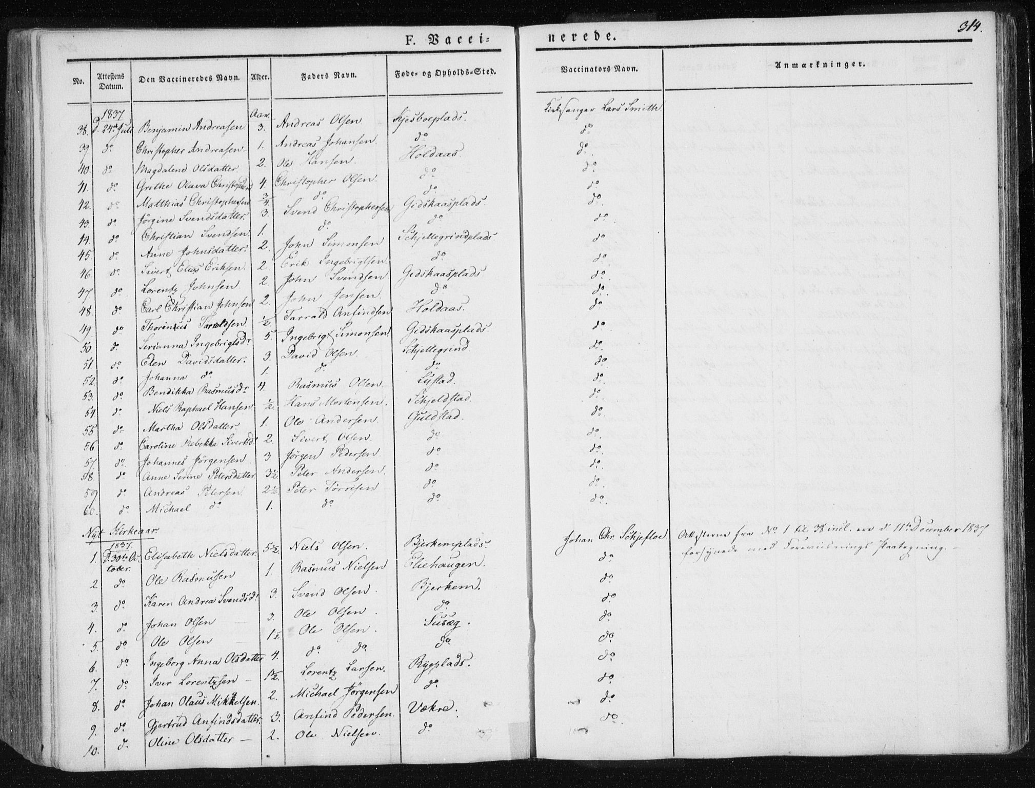Ministerialprotokoller, klokkerbøker og fødselsregistre - Nord-Trøndelag, SAT/A-1458/735/L0339: Parish register (official) no. 735A06 /1, 1836-1848, p. 314
