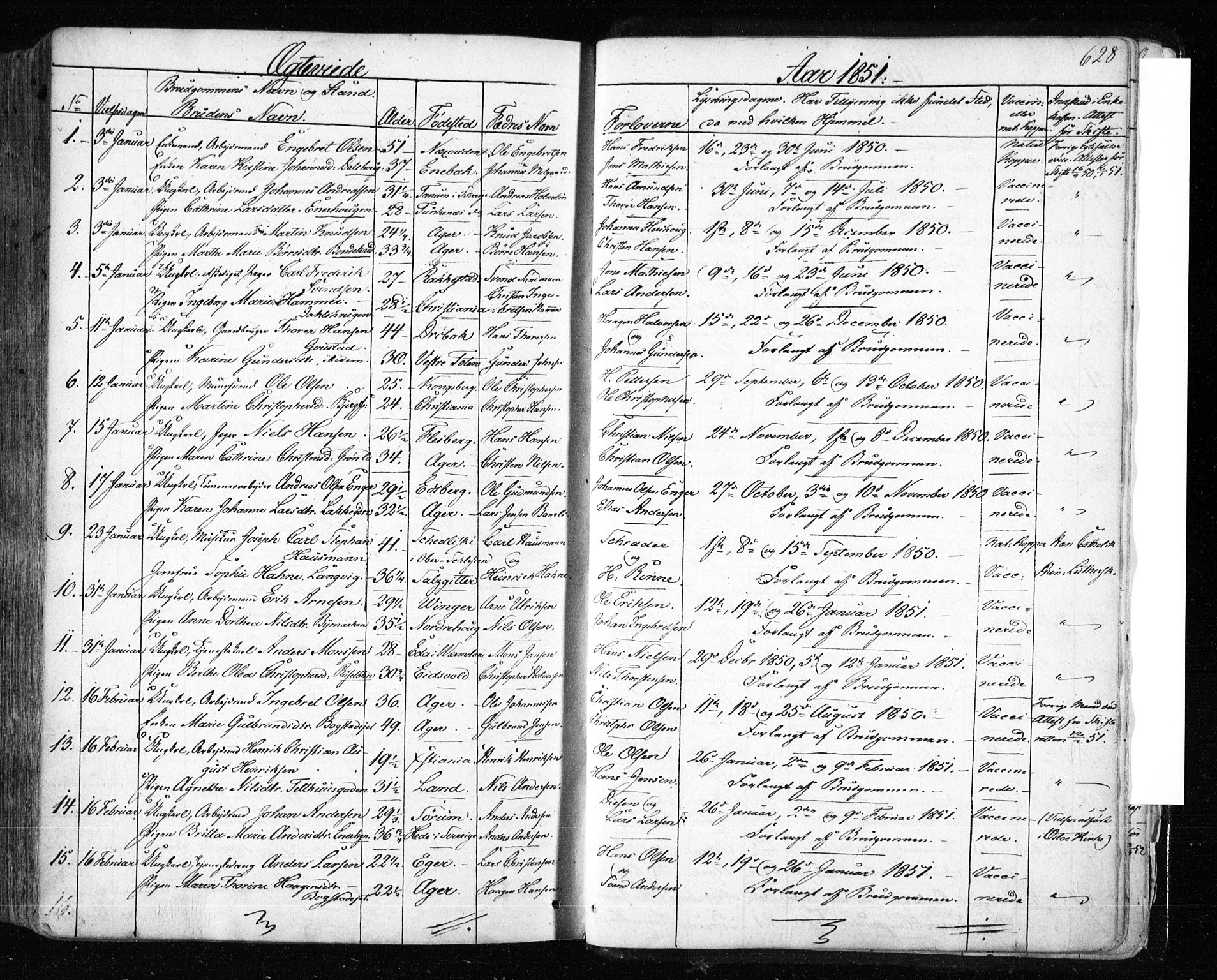 Aker prestekontor kirkebøker, AV/SAO-A-10861/F/L0019: Parish register (official) no. 19, 1842-1852, p. 628