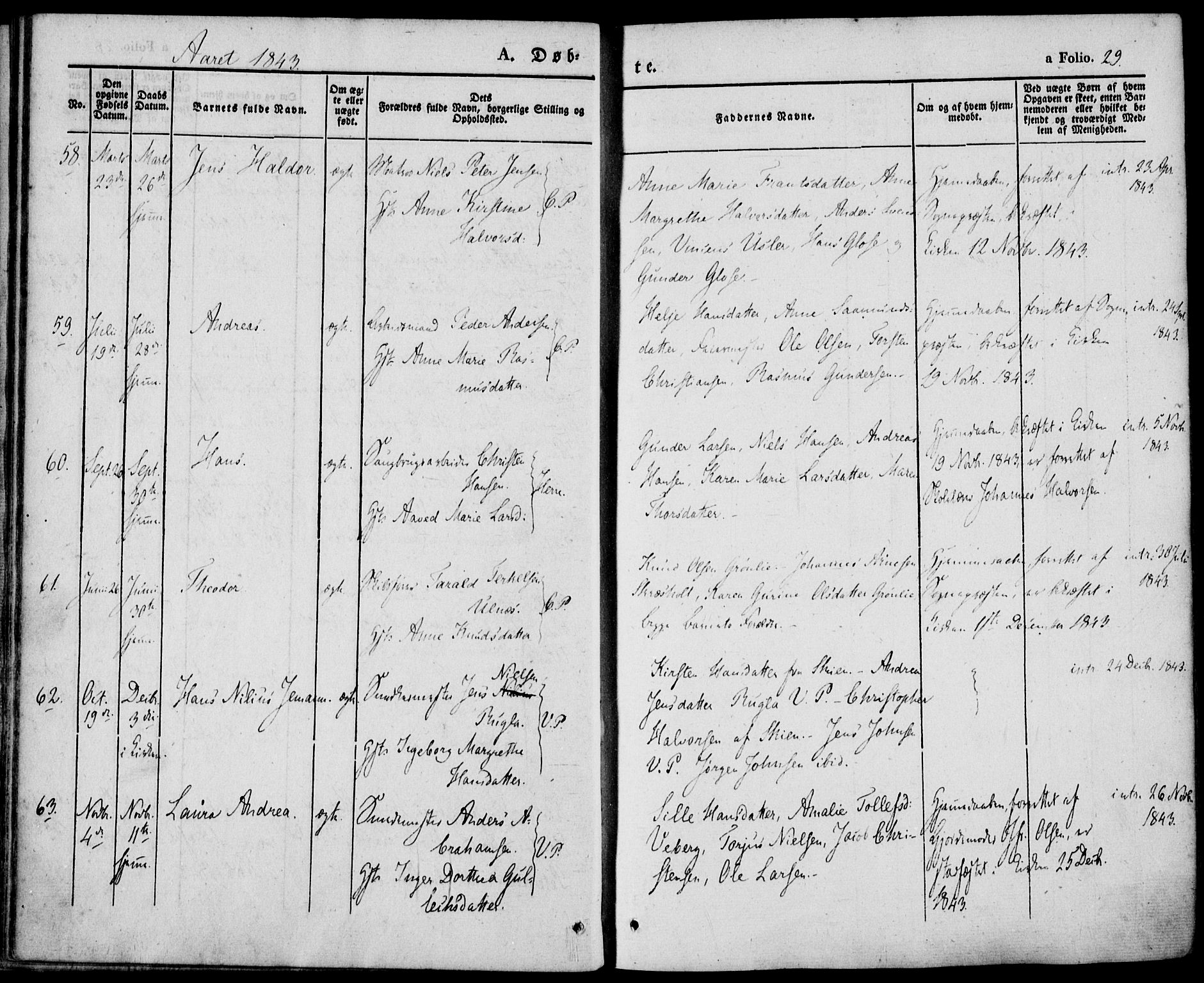 Porsgrunn kirkebøker , SAKO/A-104/F/Fa/L0006: Parish register (official) no. 6, 1841-1857, p. 29