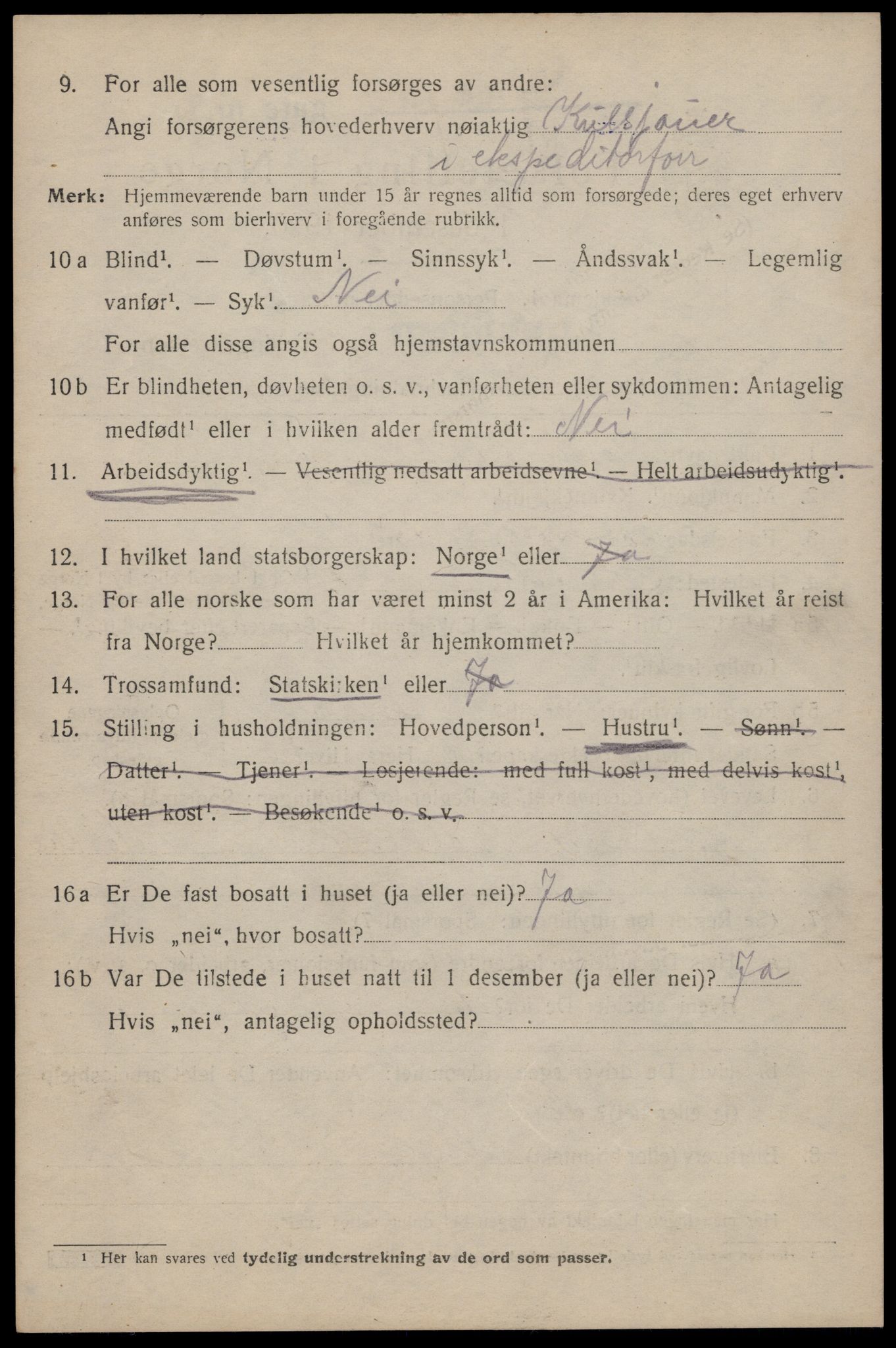 SAT, 1920 census for Trondheim, 1920, p. 134353