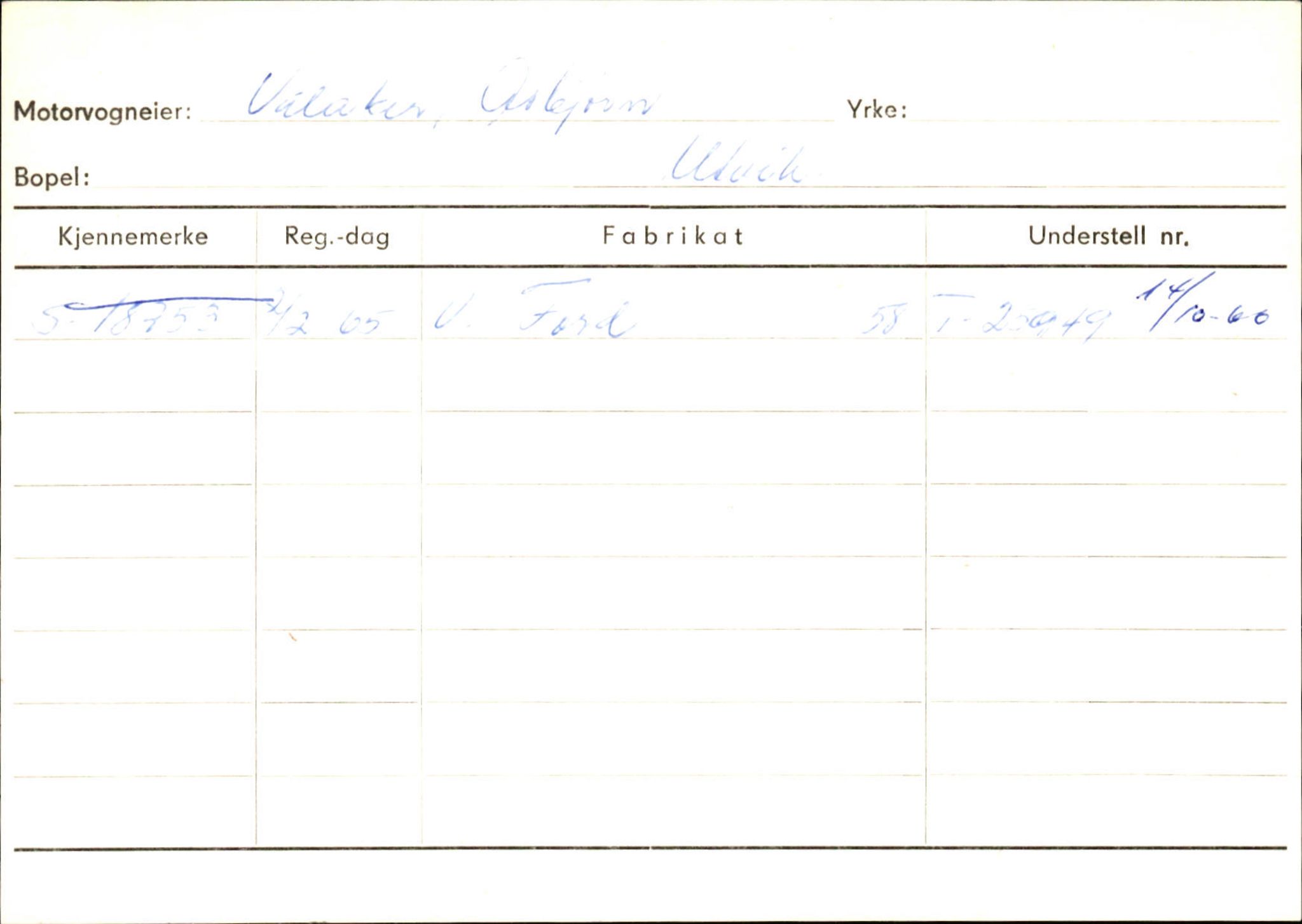 Statens vegvesen, Sogn og Fjordane vegkontor, SAB/A-5301/4/F/L0131: Eigarregister Høyanger P-Å. Stryn S-Å, 1945-1975, p. 2193