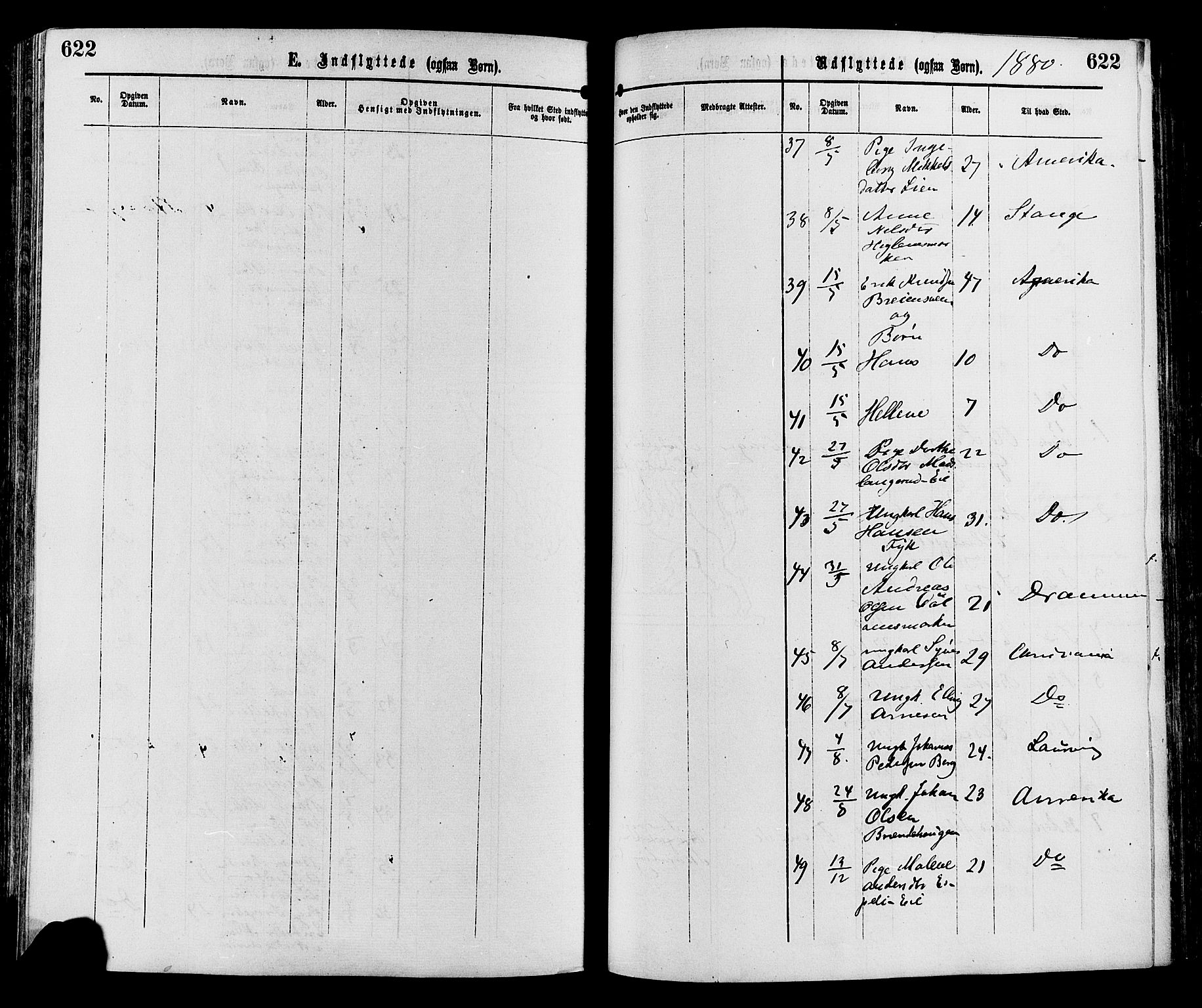 Sør-Aurdal prestekontor, SAH/PREST-128/H/Ha/Haa/L0008: Parish register (official) no. 8, 1877-1885, p. 622