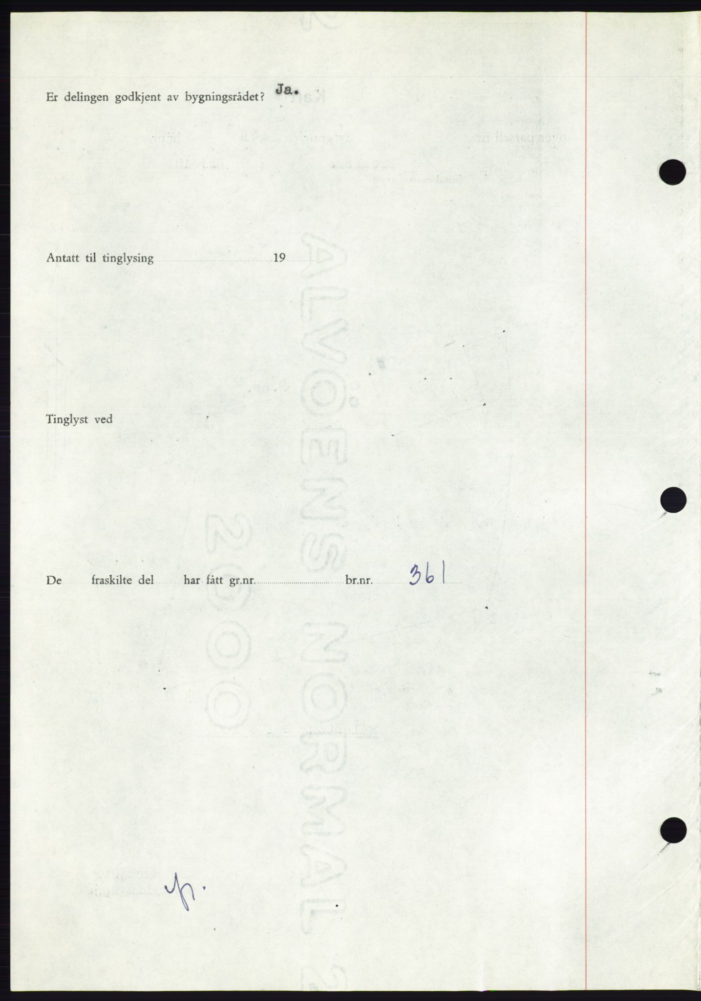 Søre Sunnmøre sorenskriveri, AV/SAT-A-4122/1/2/2C/L0105: Mortgage book no. 31A, 1956-1957, Diary no: : 2923/1956