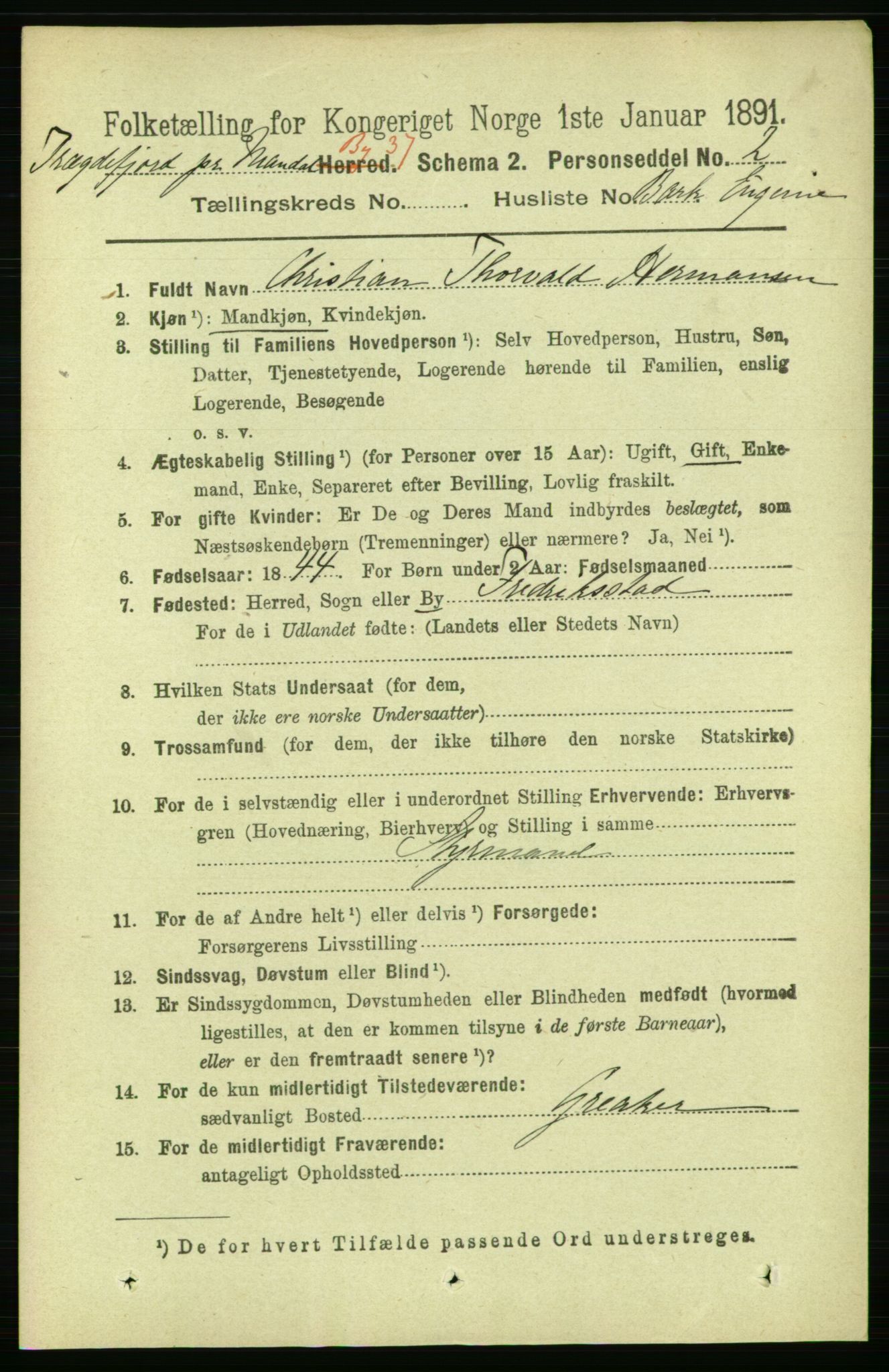 RA, 1891 census for 1002 Mandal, 1891, p. 5388