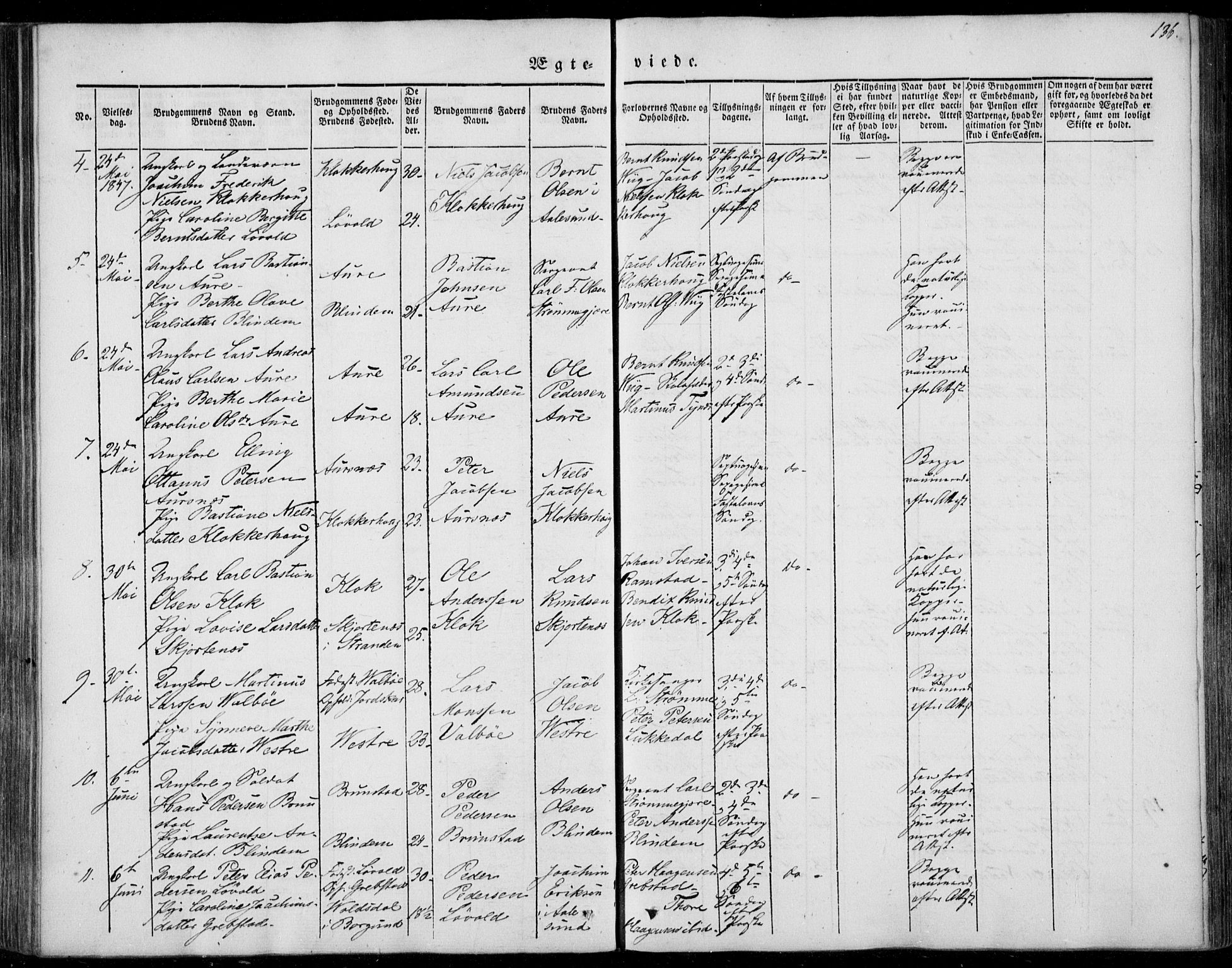 Ministerialprotokoller, klokkerbøker og fødselsregistre - Møre og Romsdal, AV/SAT-A-1454/522/L0312: Parish register (official) no. 522A07, 1843-1851, p. 136