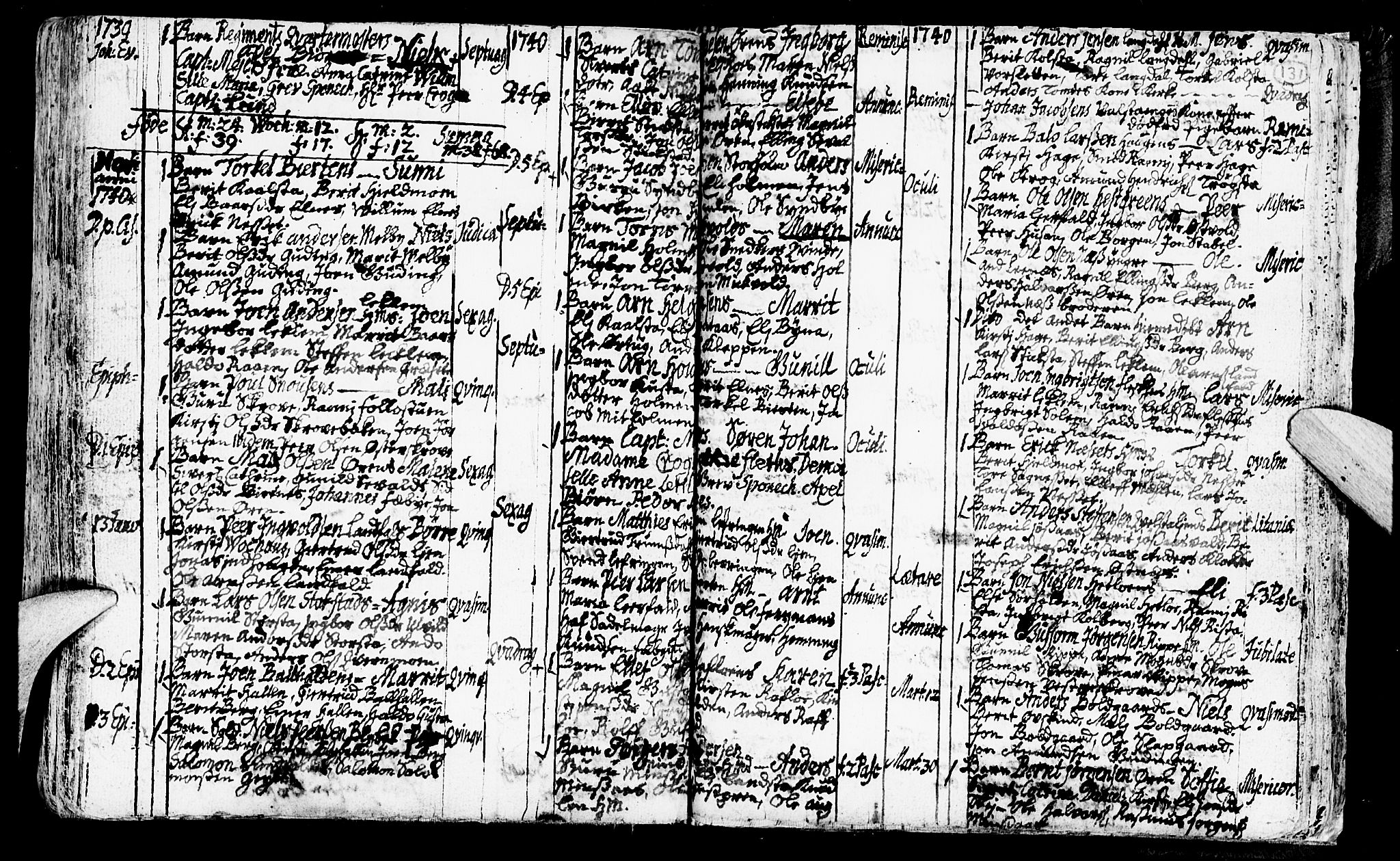 Ministerialprotokoller, klokkerbøker og fødselsregistre - Nord-Trøndelag, SAT/A-1458/723/L0230: Parish register (official) no. 723A01, 1705-1747, p. 131