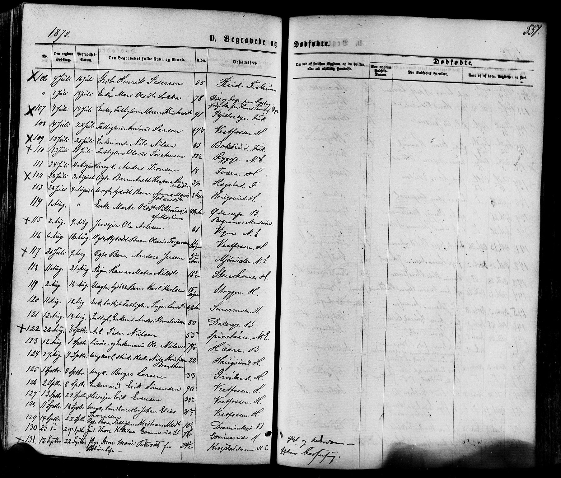 Eiker kirkebøker, AV/SAKO-A-4/F/Fa/L0017: Parish register (official) no. I 17, 1869-1877, p. 551