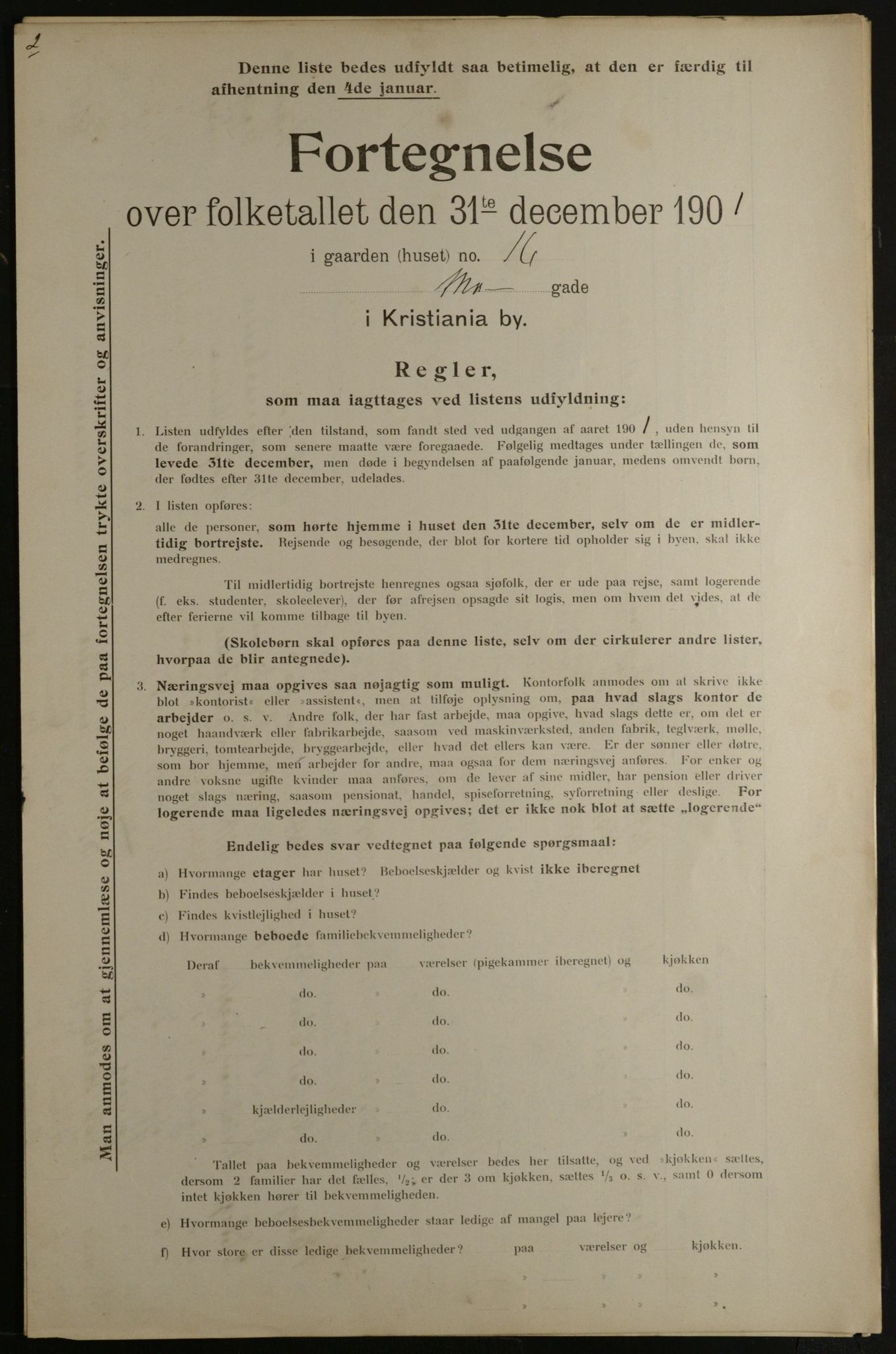 OBA, Municipal Census 1901 for Kristiania, 1901, p. 10073