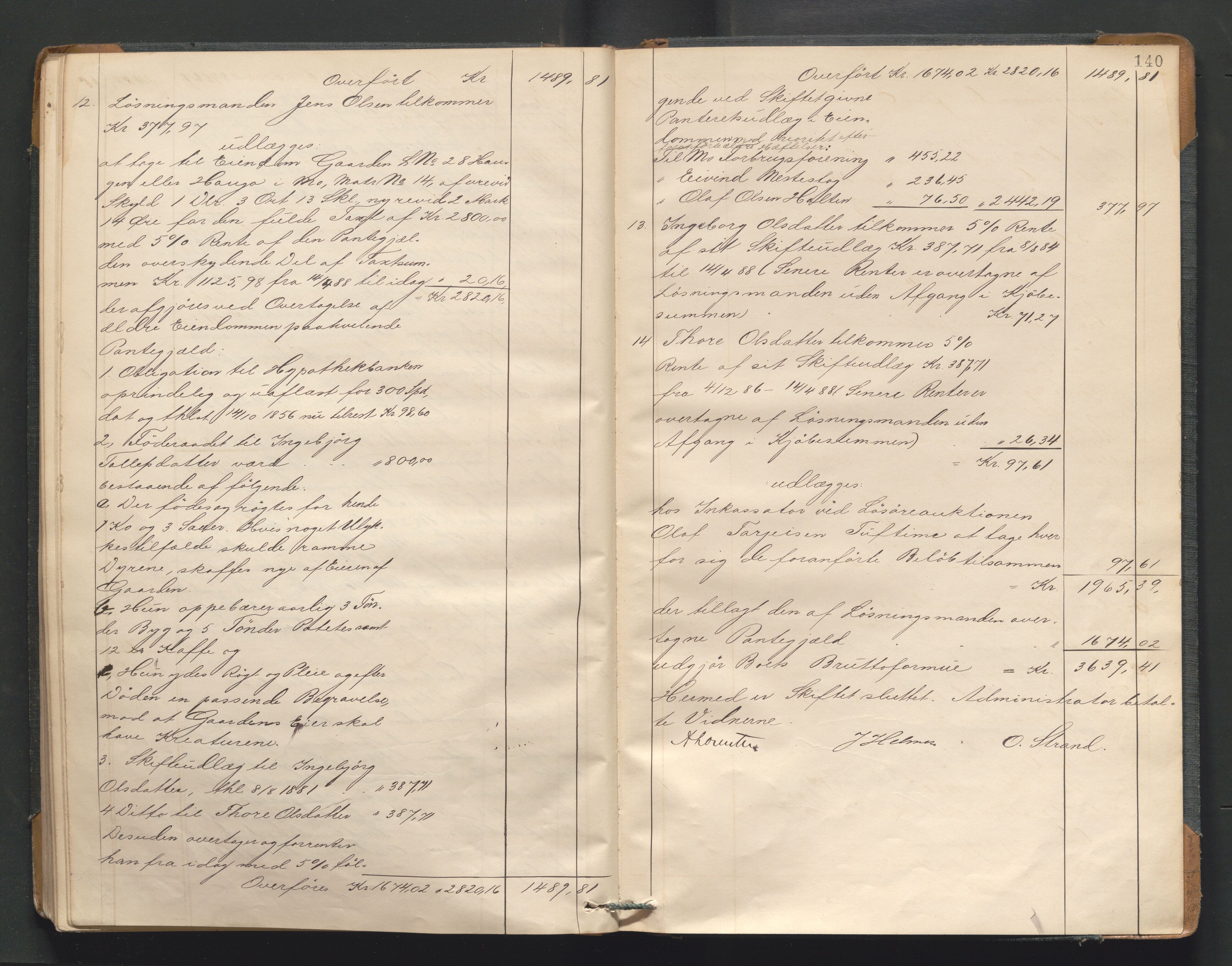 Vest-Telemark sorenskriveri, AV/SAKO-A-134/H/Ha/Hac/L0008: Skifteutlodningsprotokoll, 1883-1888, p. 139b-140a