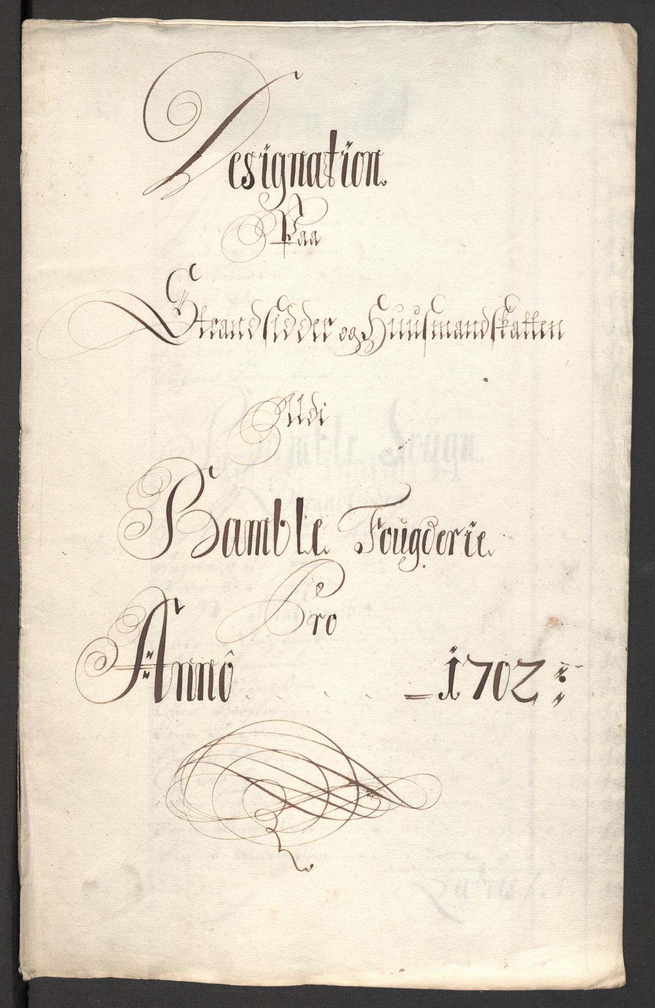 Rentekammeret inntil 1814, Reviderte regnskaper, Fogderegnskap, RA/EA-4092/R36/L2107: Fogderegnskap Øvre og Nedre Telemark og Bamble, 1702, p. 242