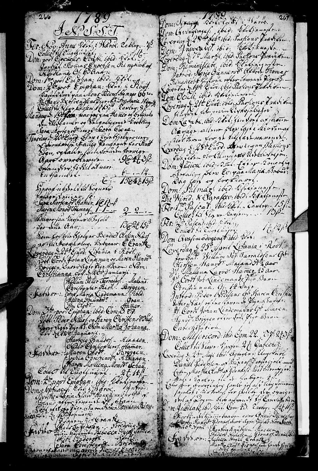 Ministerialprotokoller, klokkerbøker og fødselsregistre - Nordland, SAT/A-1459/807/L0118: Parish register (official) no. 807A01, 1752-1798, p. 266-267