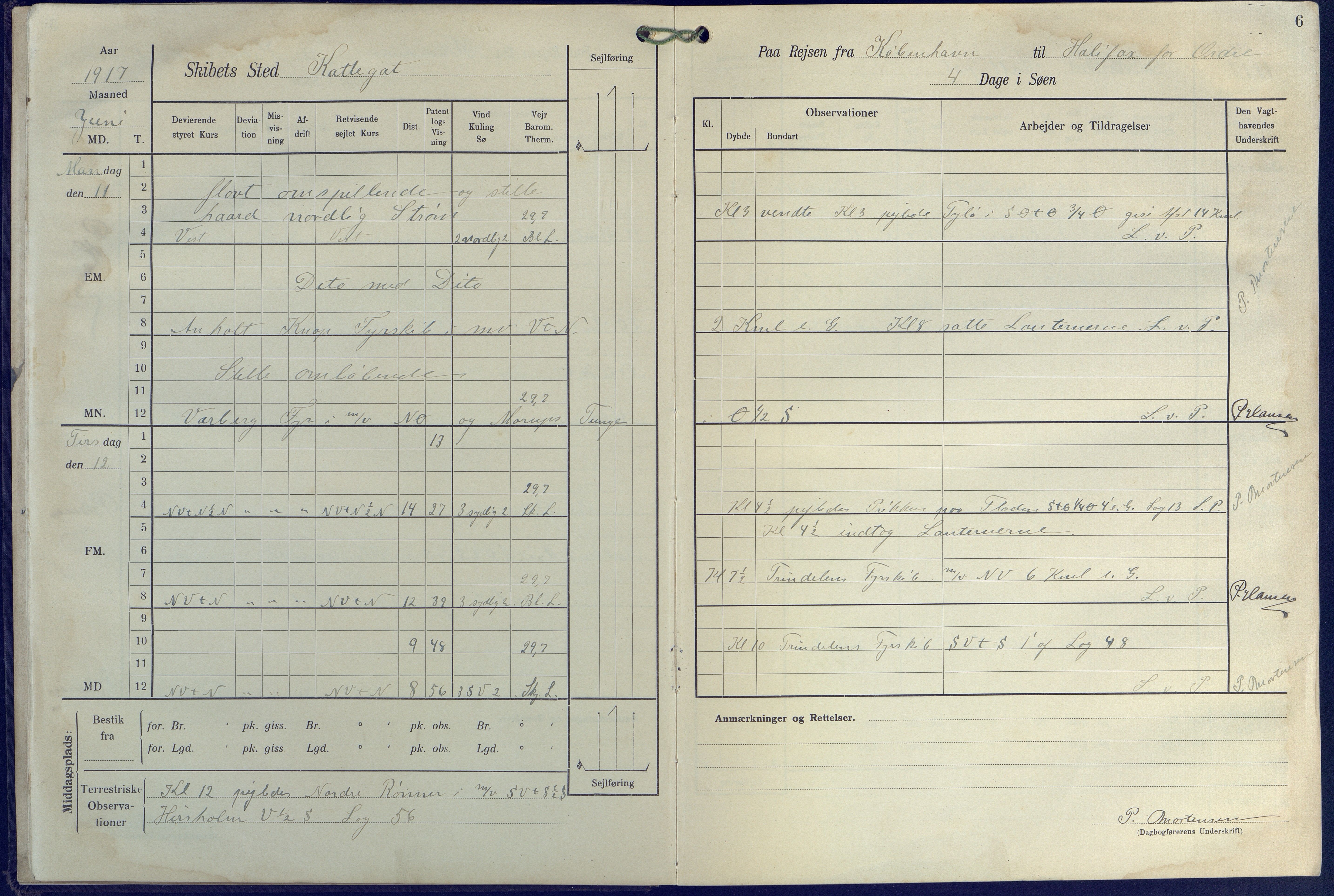 Fartøysarkivet, AAKS/PA-1934/F/L0271: Pehr Ugland (bark), 1917-1919, p. 6