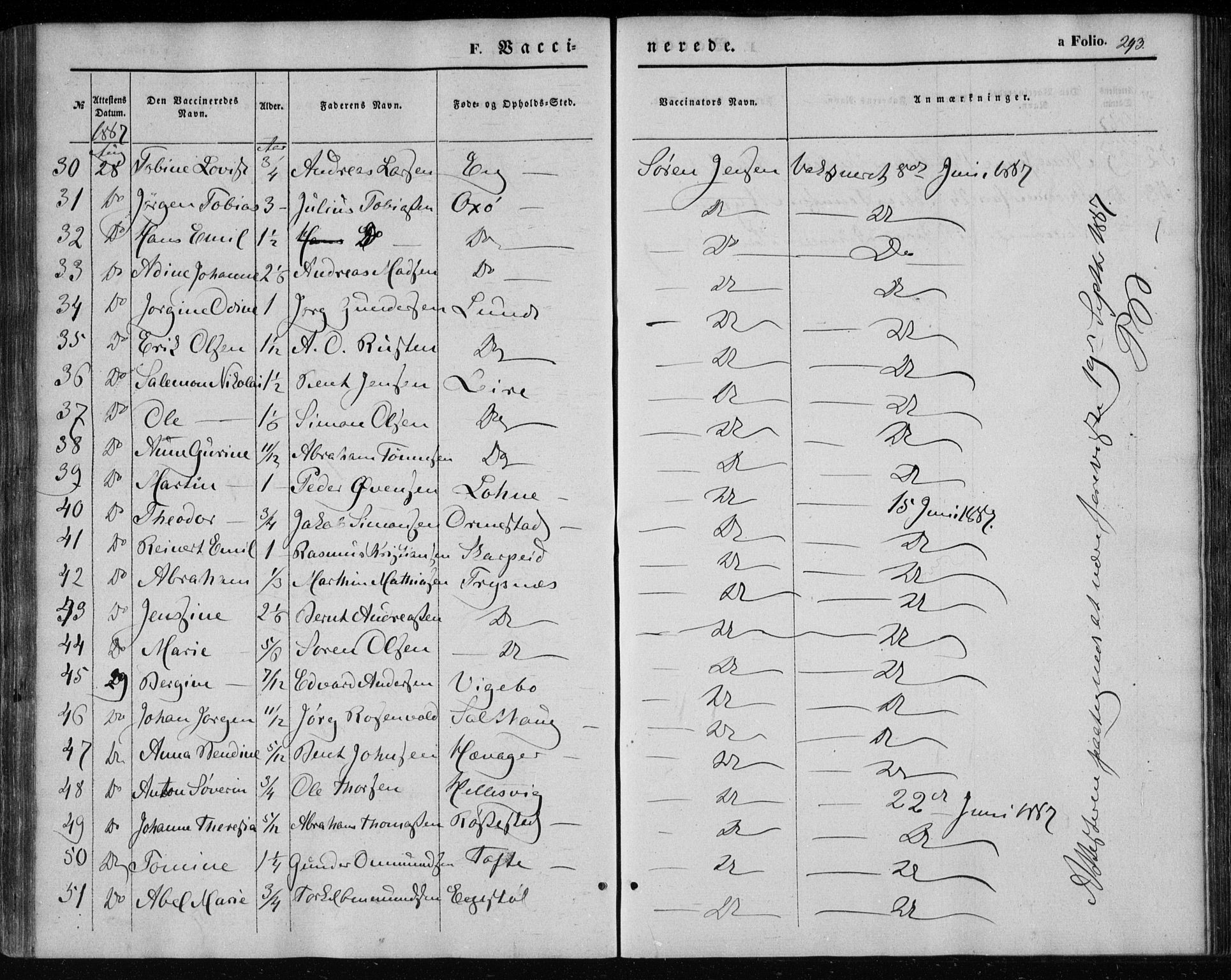 Søgne sokneprestkontor, SAK/1111-0037/F/Fa/Fab/L0010: Parish register (official) no. A 10, 1853-1869, p. 293