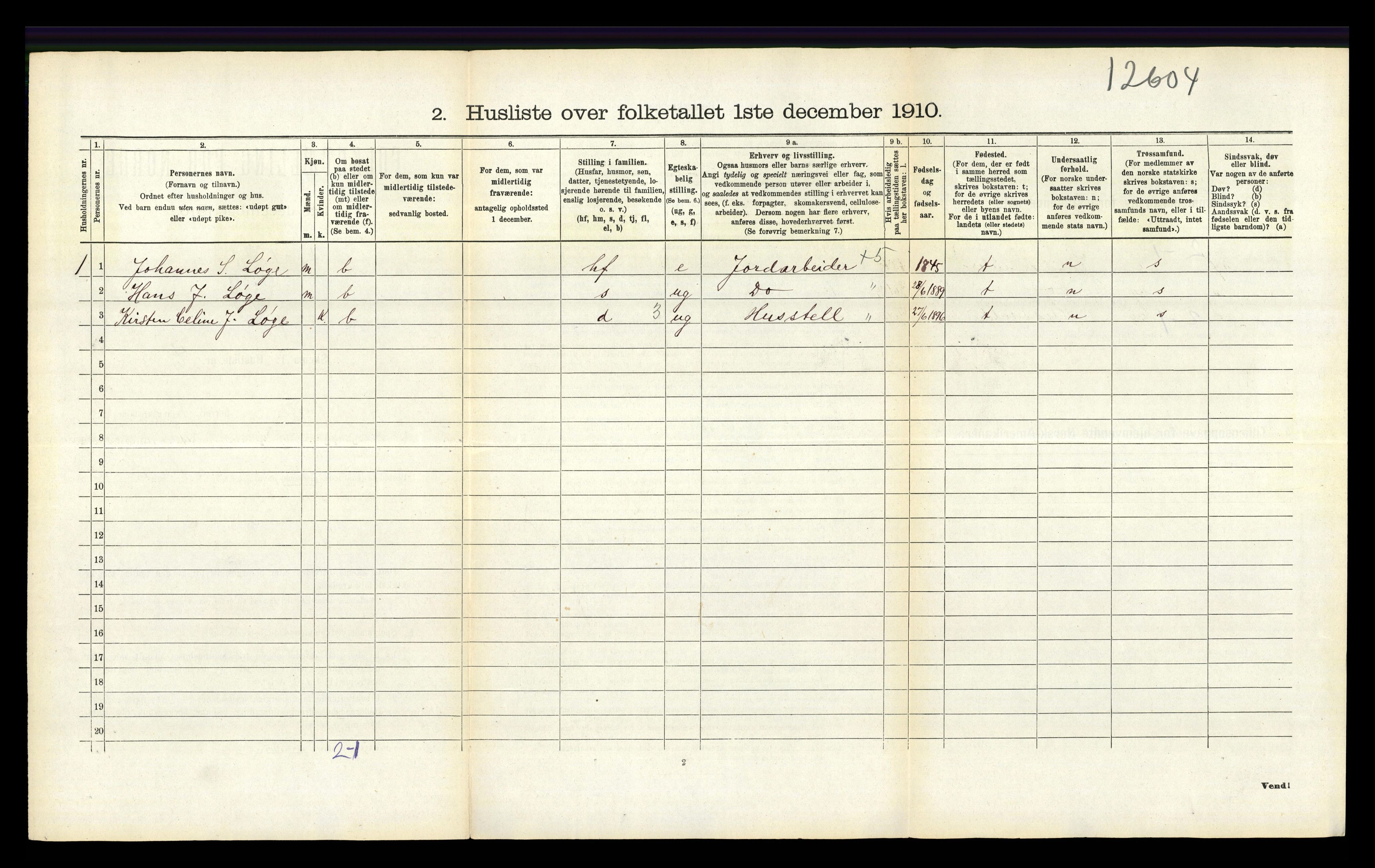 RA, 1910 census for Time, 1910, p. 186