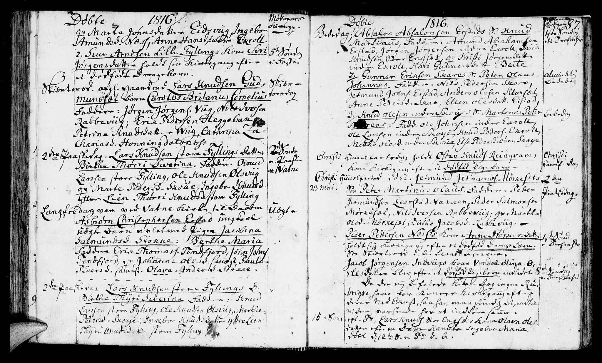 Ministerialprotokoller, klokkerbøker og fødselsregistre - Møre og Romsdal, SAT/A-1454/524/L0350: Parish register (official) no. 524A02, 1780-1817, p. 87