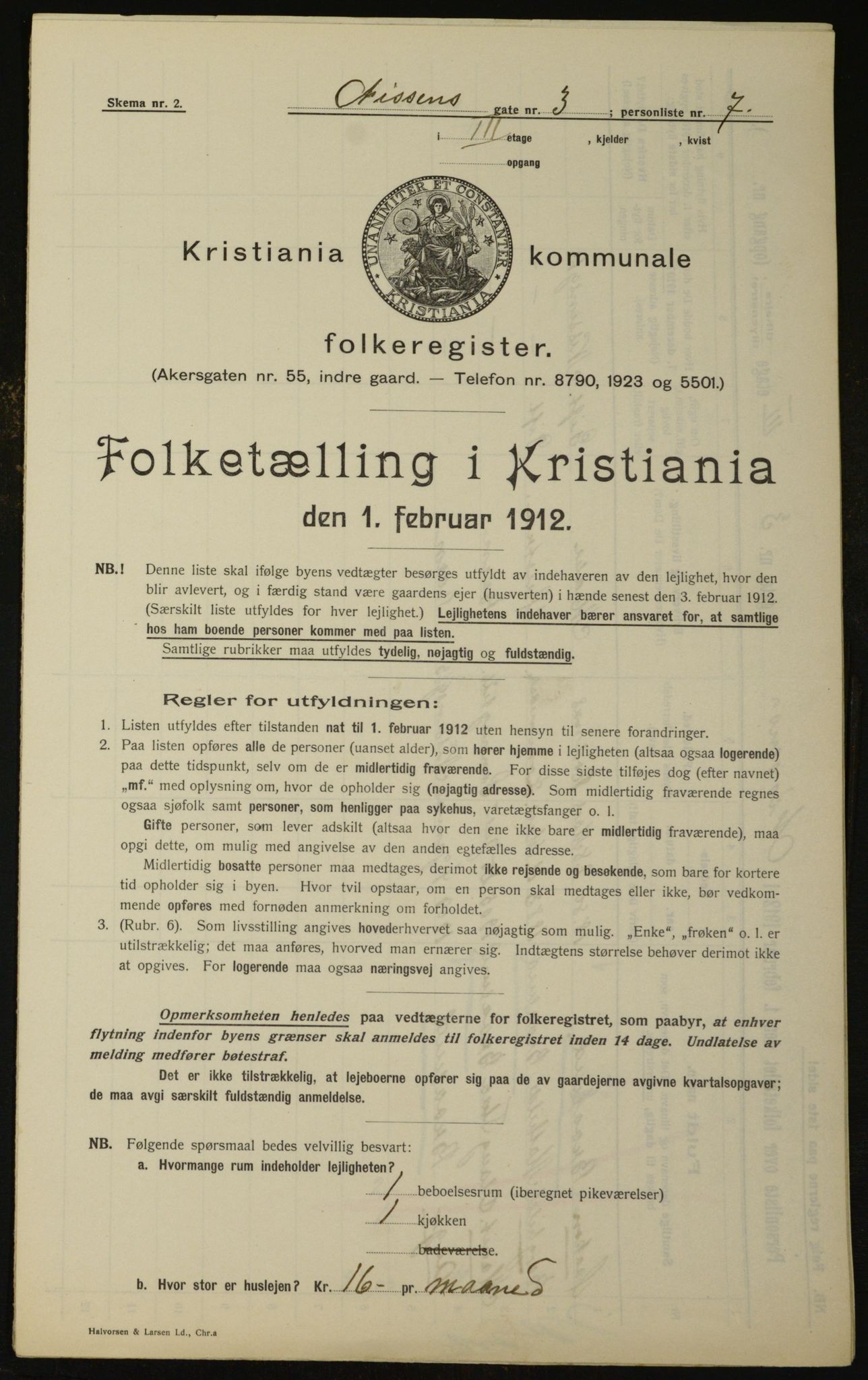 OBA, Municipal Census 1912 for Kristiania, 1912, p. 71747