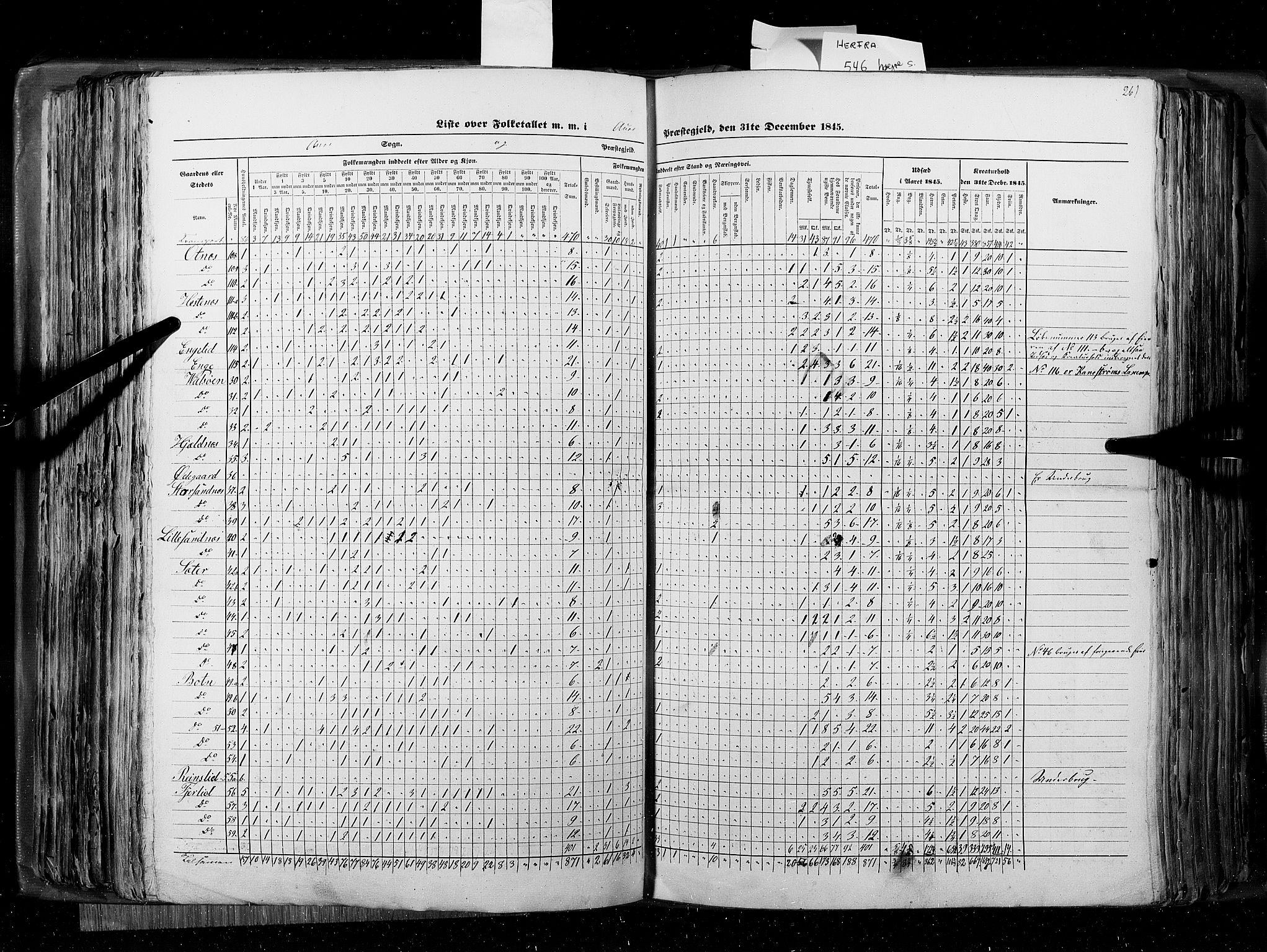 RA, Census 1845, vol. 8: Romsdal amt og Søndre Trondhjems amt, 1845, p. 261