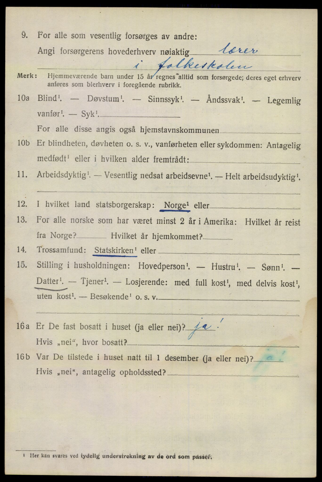 SAKO, 1920 census for Sandeherred, 1920, p. 3763