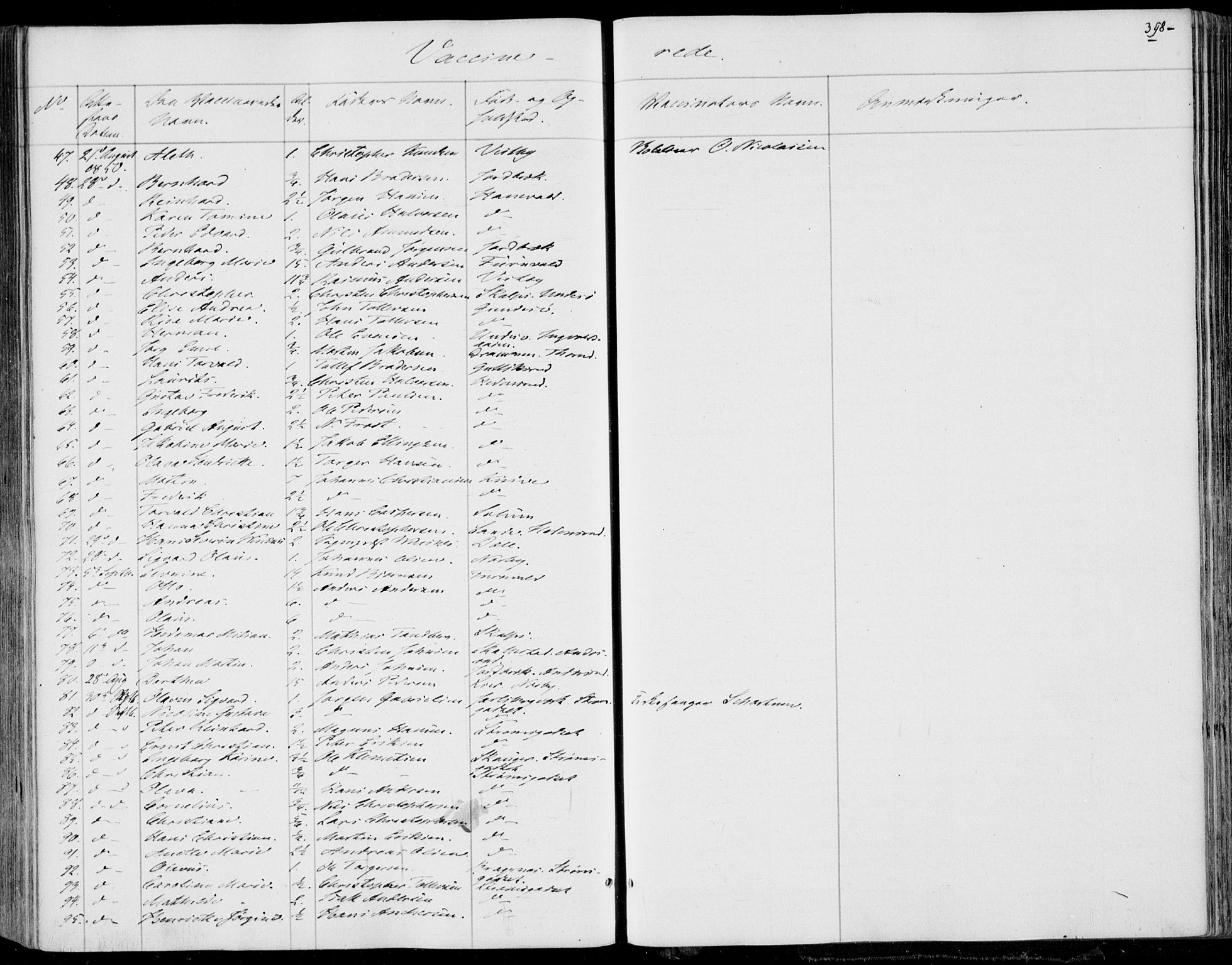 Skoger kirkebøker, AV/SAKO-A-59/F/Fa/L0003: Parish register (official) no. I 3, 1842-1861, p. 398
