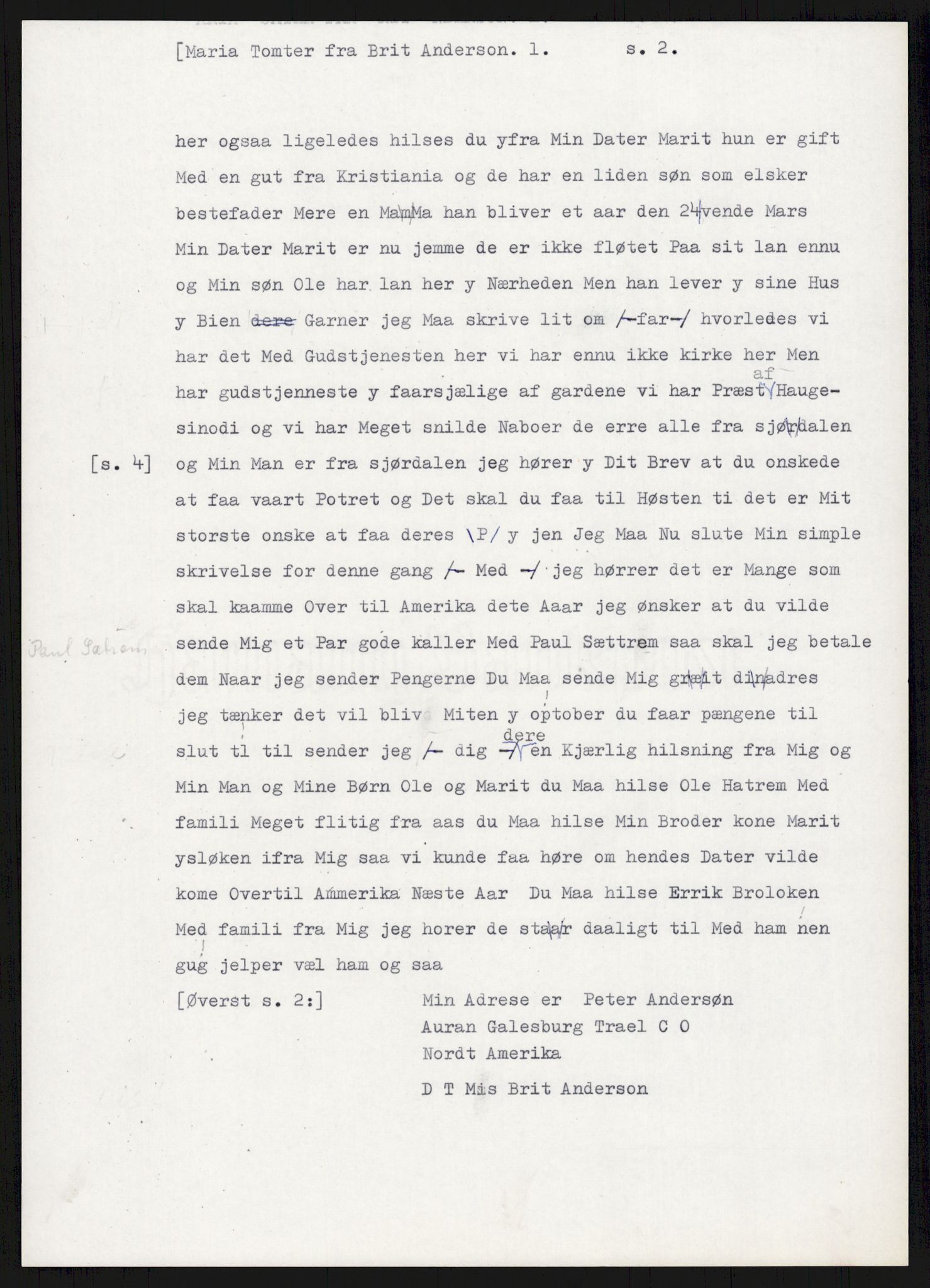 Samlinger til kildeutgivelse, Amerikabrevene, AV/RA-EA-4057/F/L0015: Innlån fra Oppland: Sæteren - Vigerust, 1838-1914, p. 349