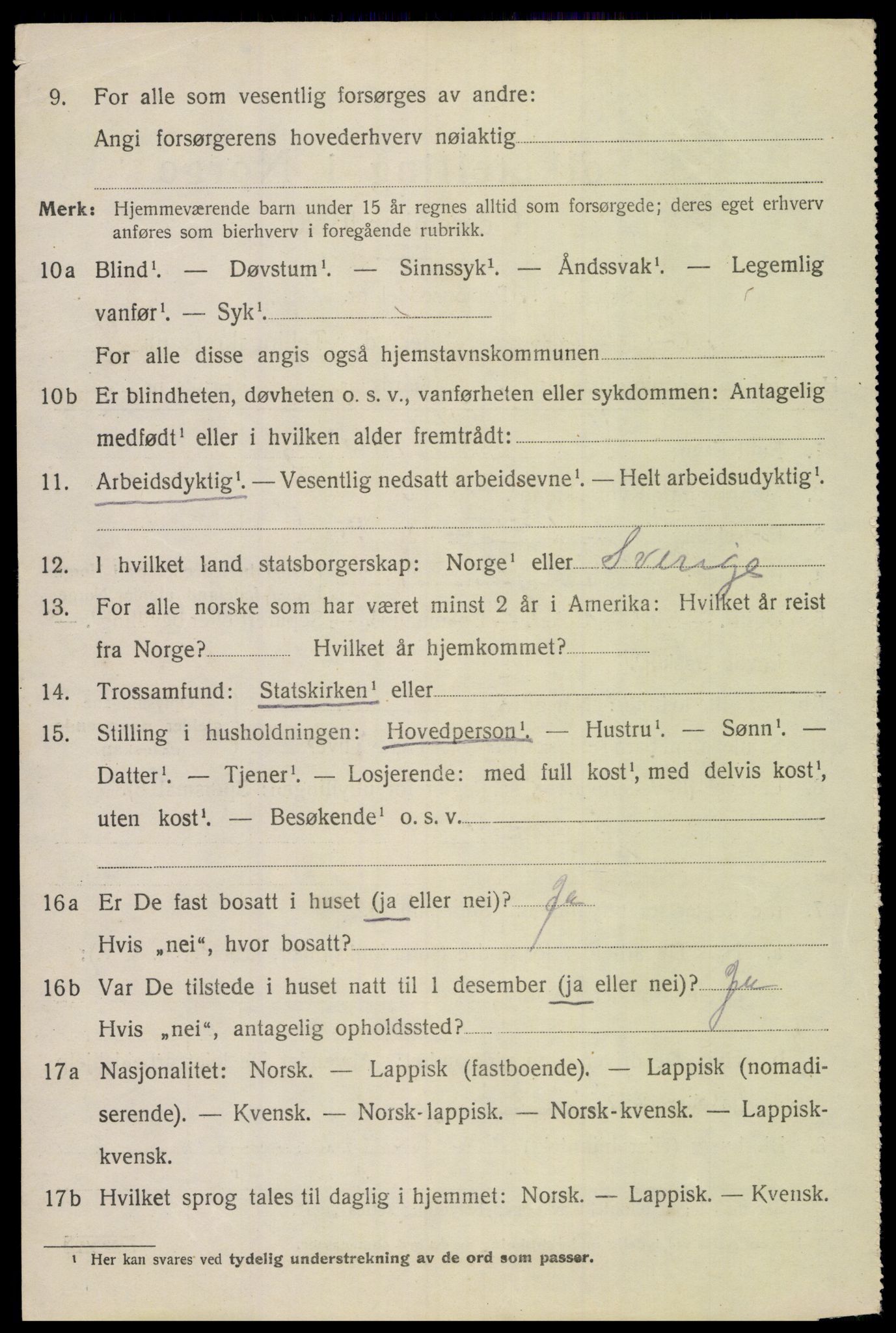 SAT, 1920 census for Bodin, 1920, p. 5837