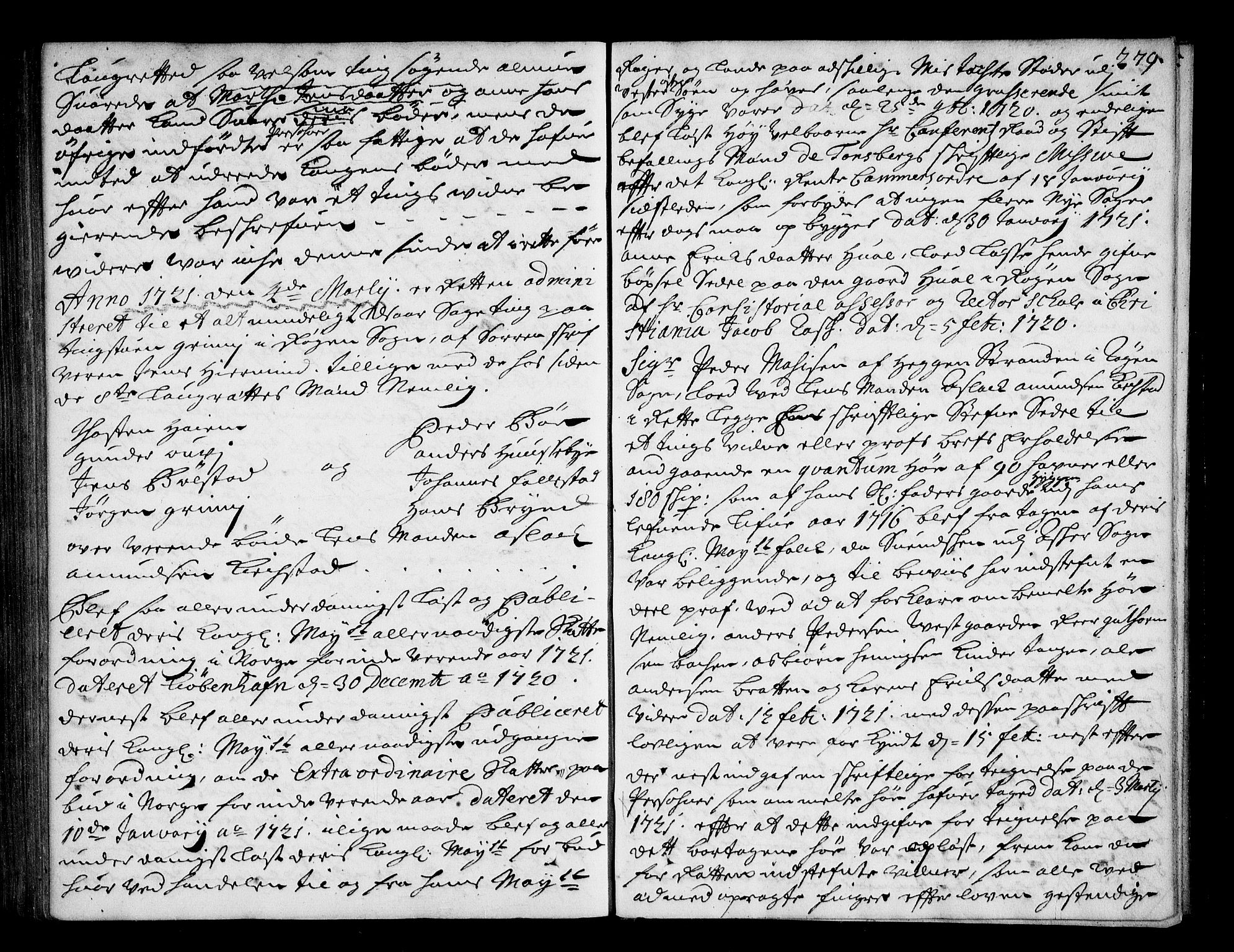 Lier, Røyken og Hurum sorenskriveri, AV/SAKO-A-89/F/Fa/L0044: Tingbok, 1716-1721, p. 279