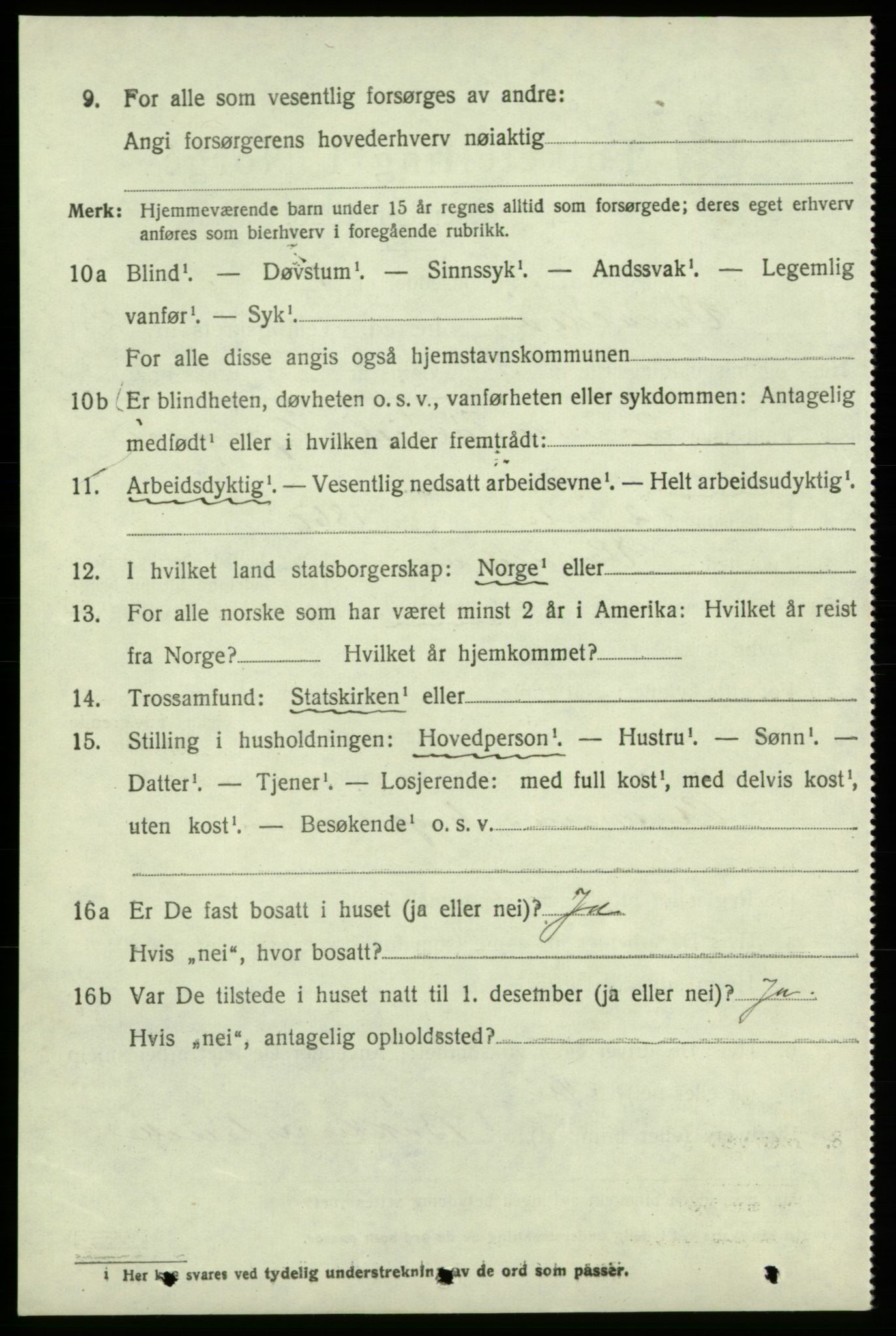 SAB, 1920 census for Varaldsøy, 1920, p. 764