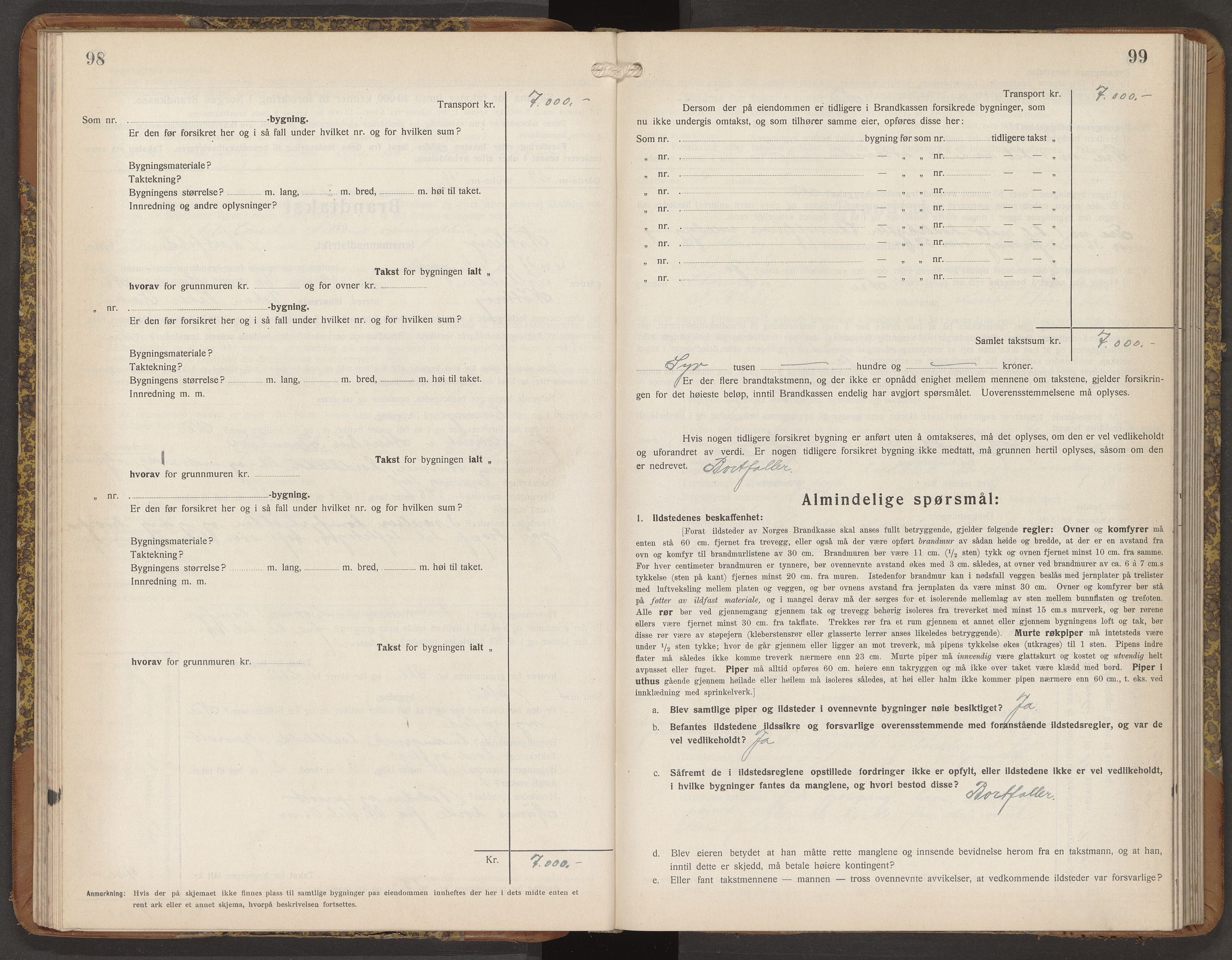 Nøtterøy lensmannskontor, AV/SAKO-A-540/Y/Yg/Ygb/L0009: Skjematakstprotokoll, 1932-1935, p. 98-99