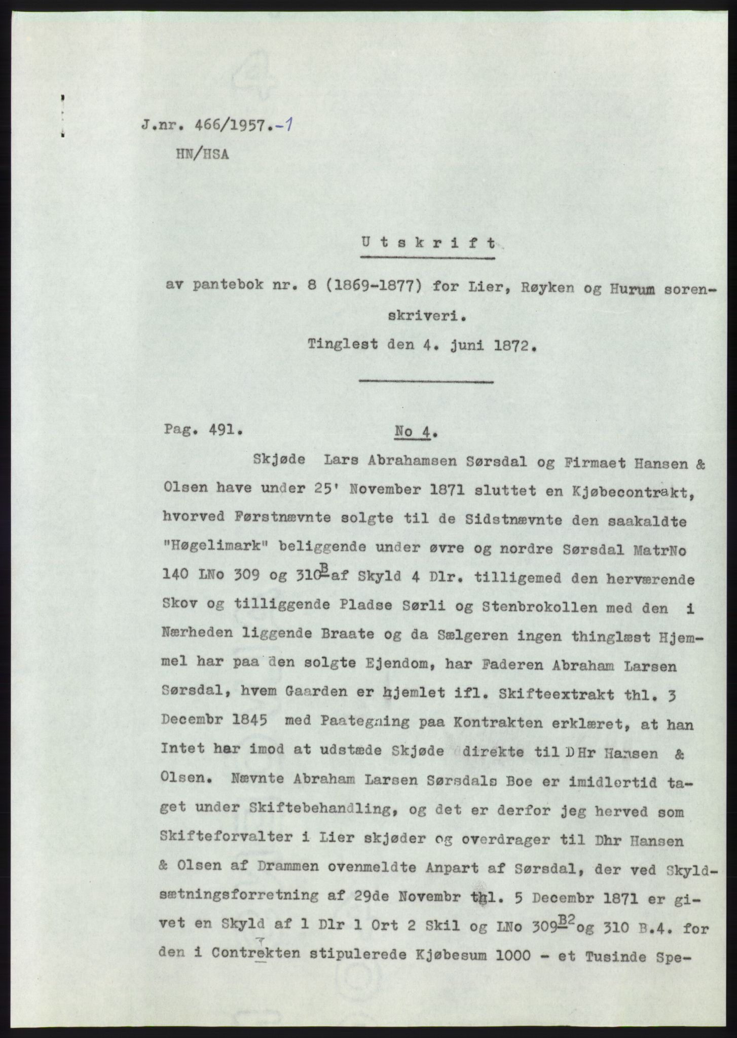 Statsarkivet i Kongsberg, SAKO/A-0001, 1957, p. 120