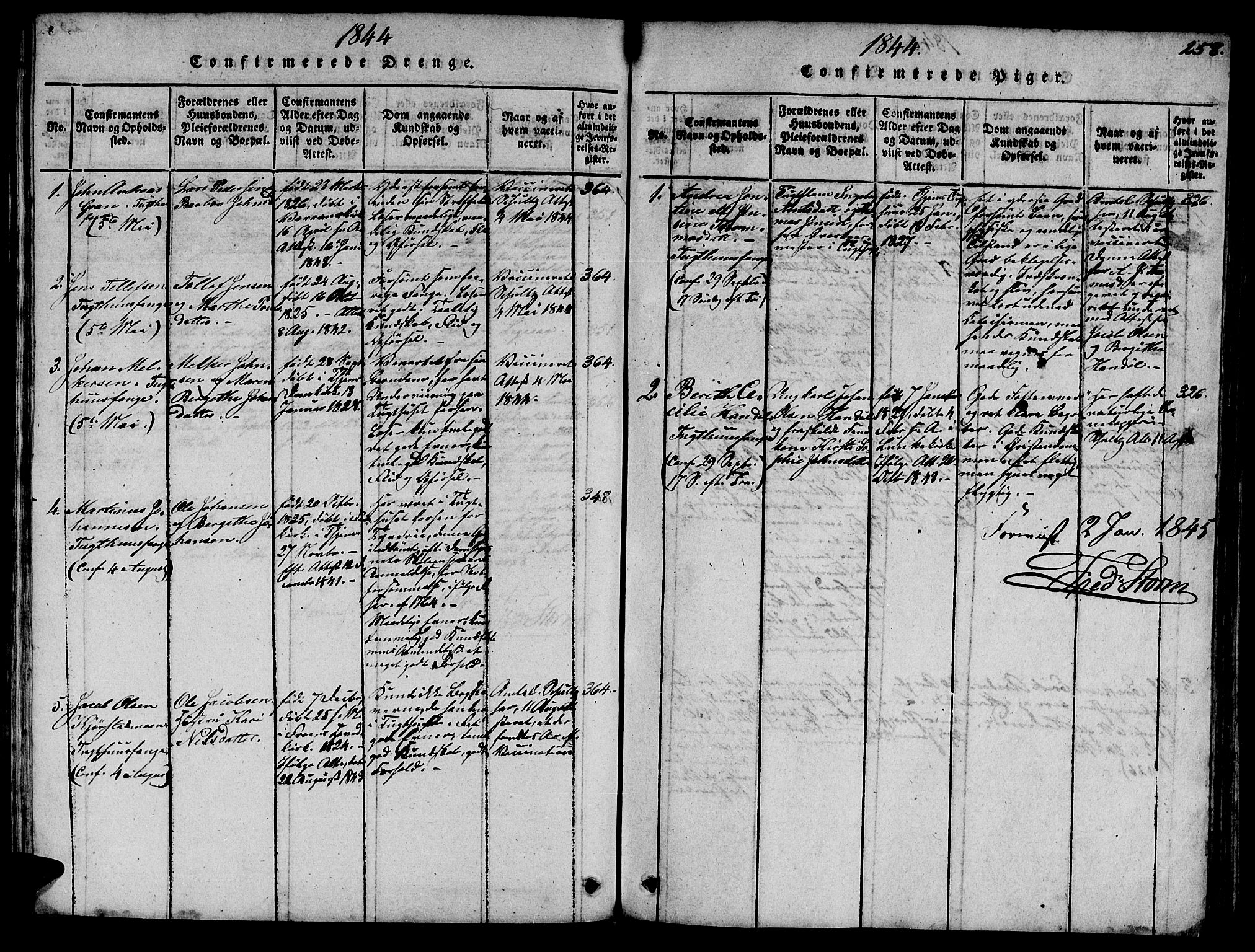 Ministerialprotokoller, klokkerbøker og fødselsregistre - Sør-Trøndelag, SAT/A-1456/623/L0478: Parish register (copy) no. 623C01, 1815-1873, p. 258