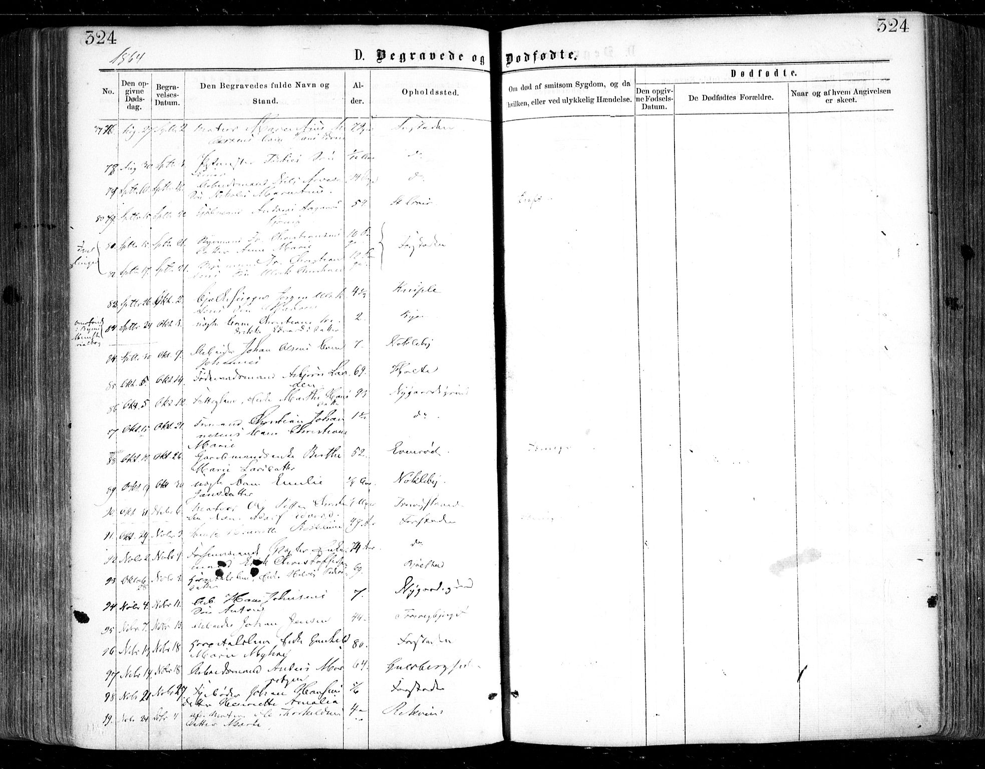 Glemmen prestekontor Kirkebøker, SAO/A-10908/F/Fa/L0008: Parish register (official) no. 8, 1862-1871, p. 324