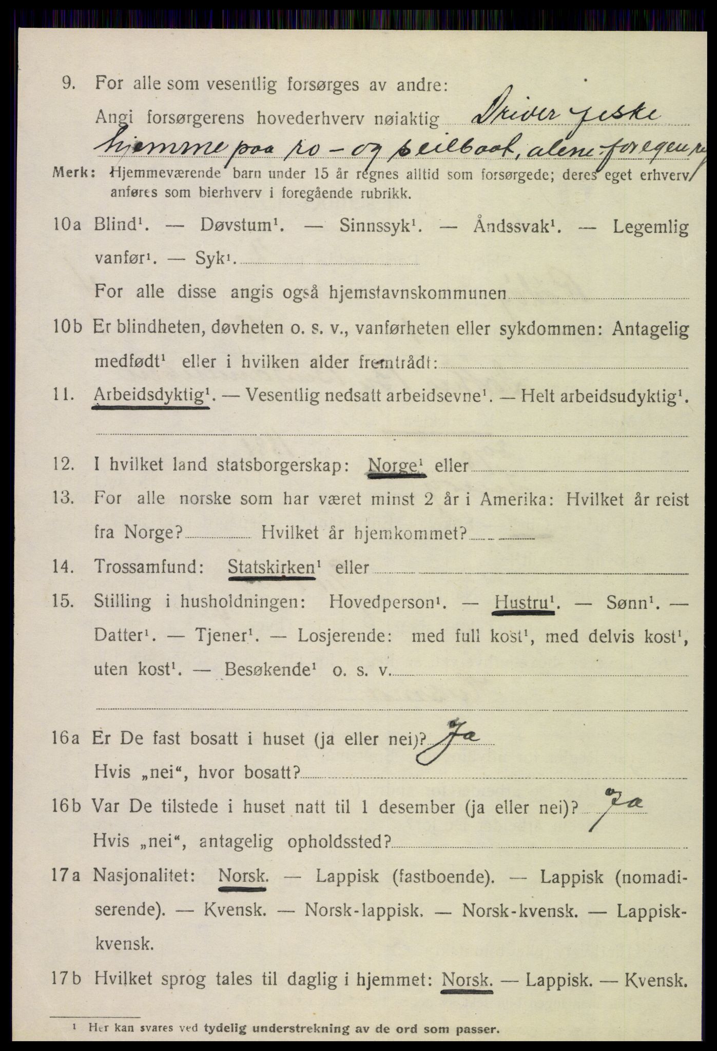 SAT, 1920 census for Rødøy, 1920, p. 2573