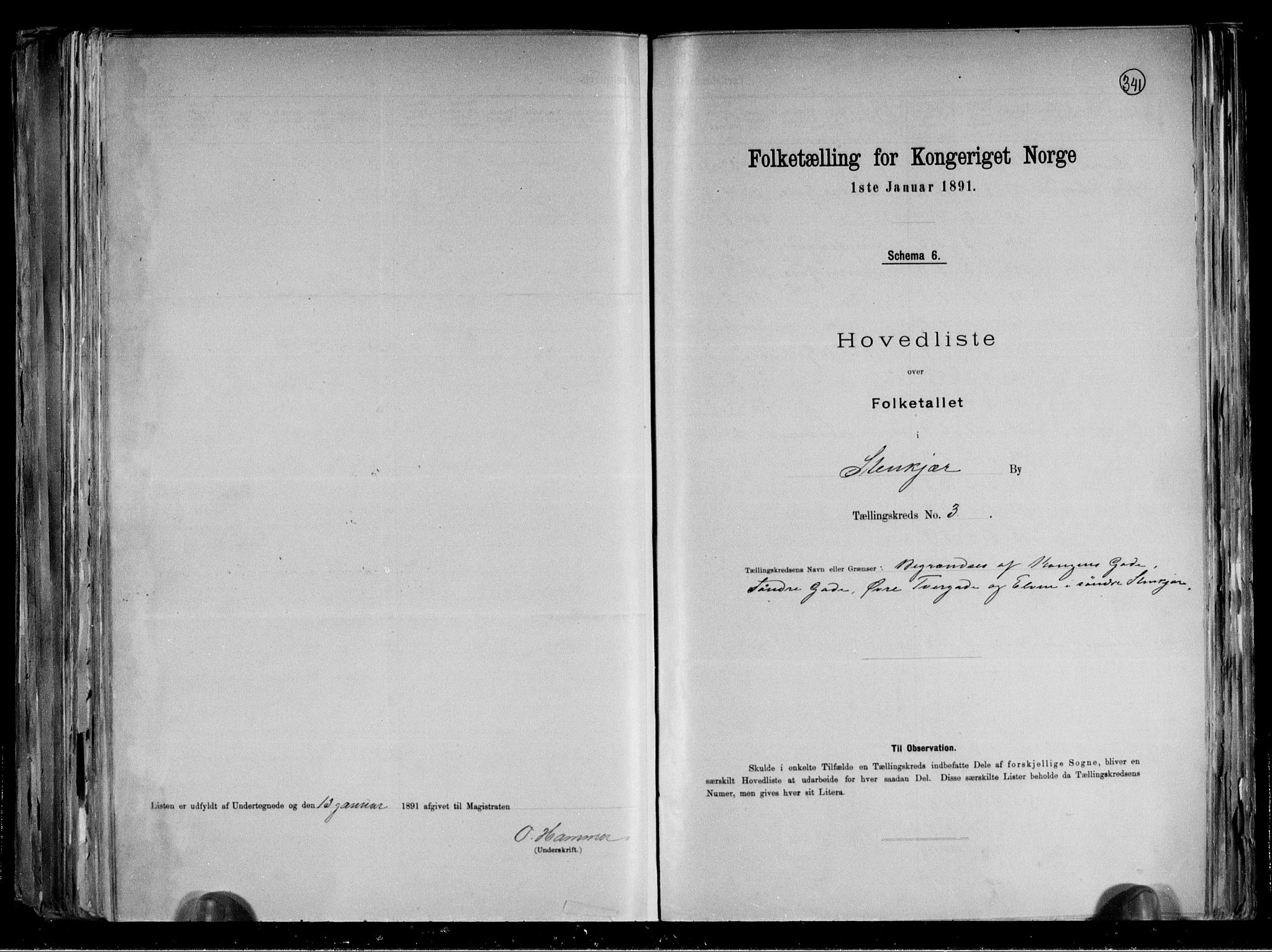 RA, 1891 census for 1702 Steinkjer, 1891, p. 9